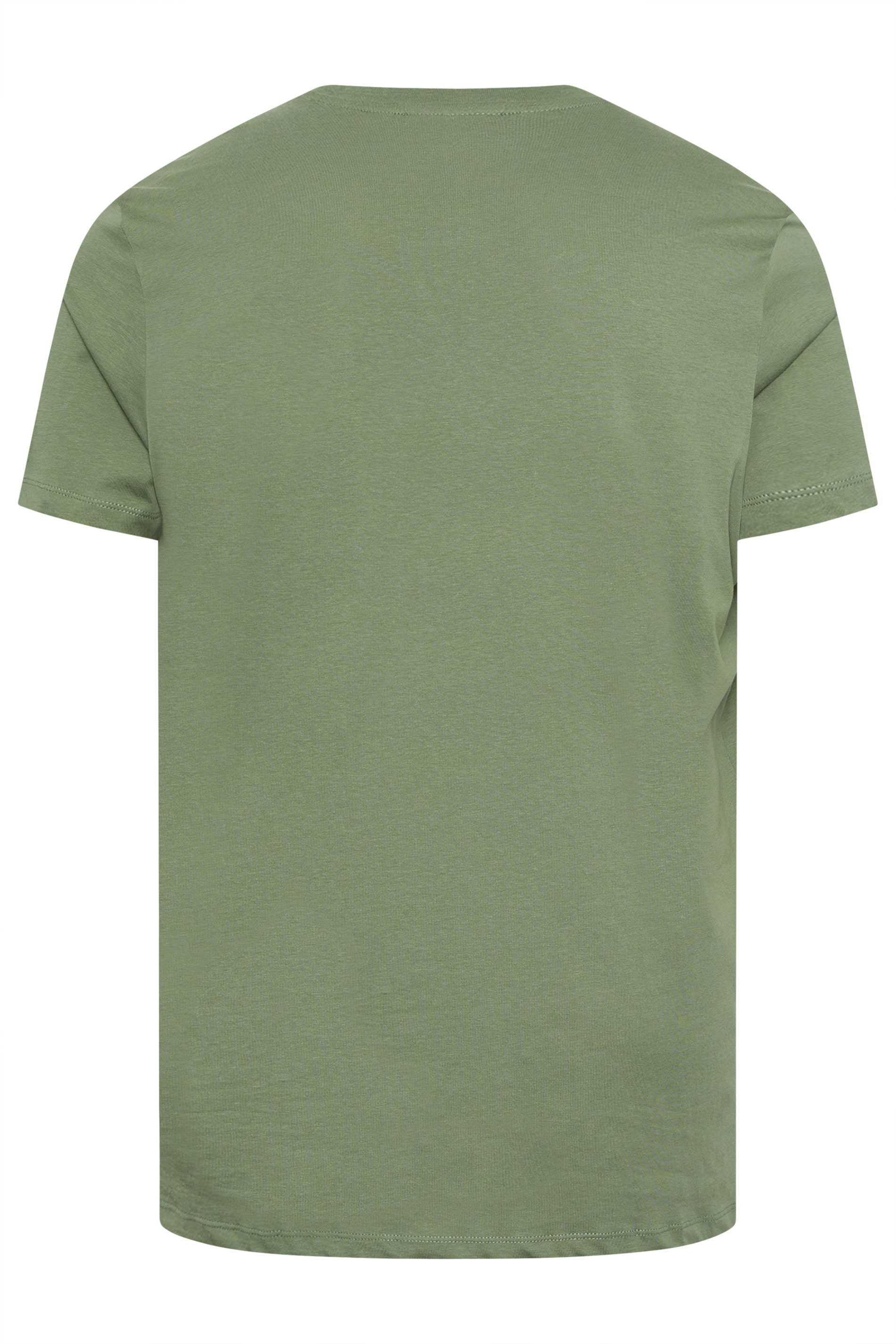 Ben Sherman Big & Tall Kahki Green Signature T-Shirt | BadRhino 4