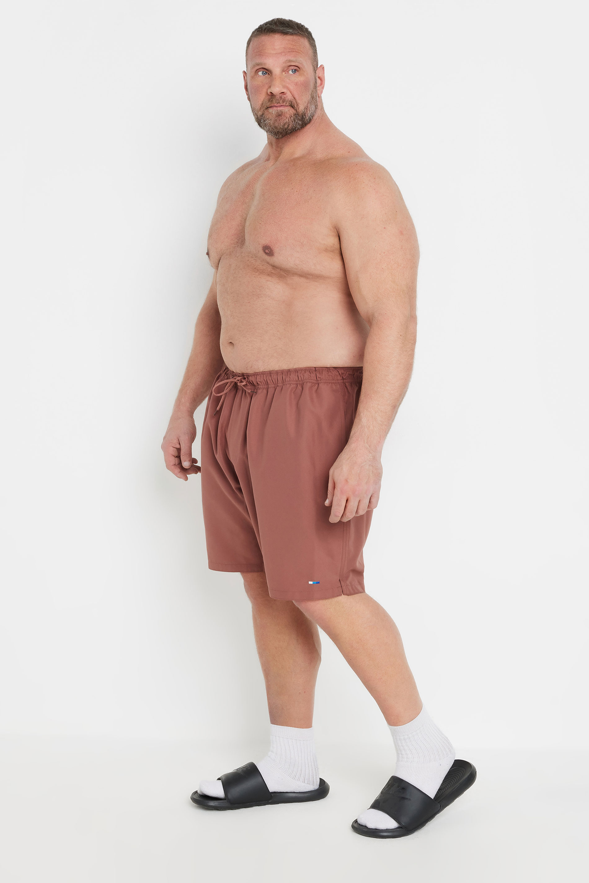 BadRhino Big & Tall Burnt Orange Swim Shorts | BadRhino 4
