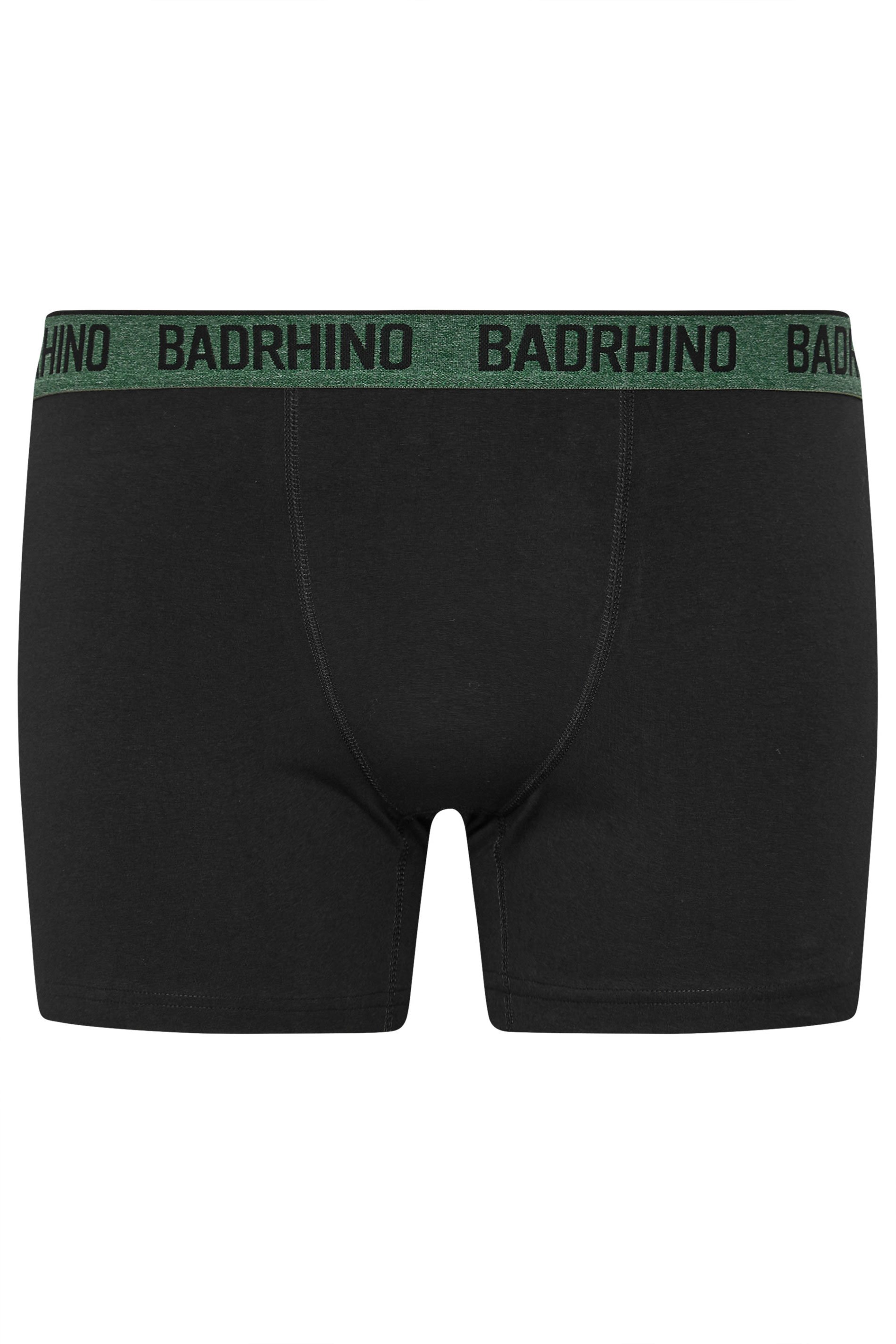 BadRhino 5 PACK Black Marl Waistband Boxers | BadRhino 5
