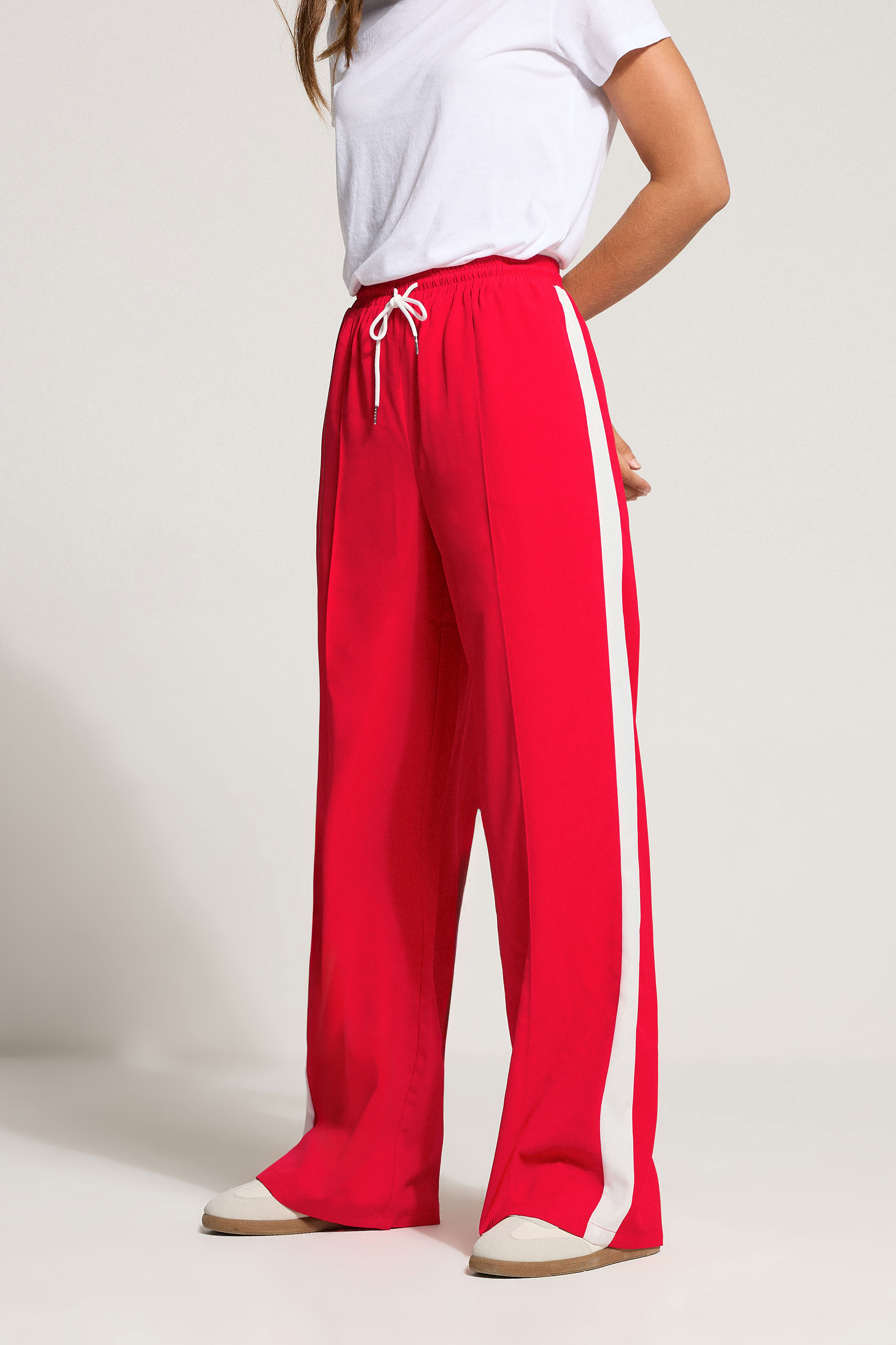 LTS Tall Red Side Stripe Trousers | Long Tall Sally 3