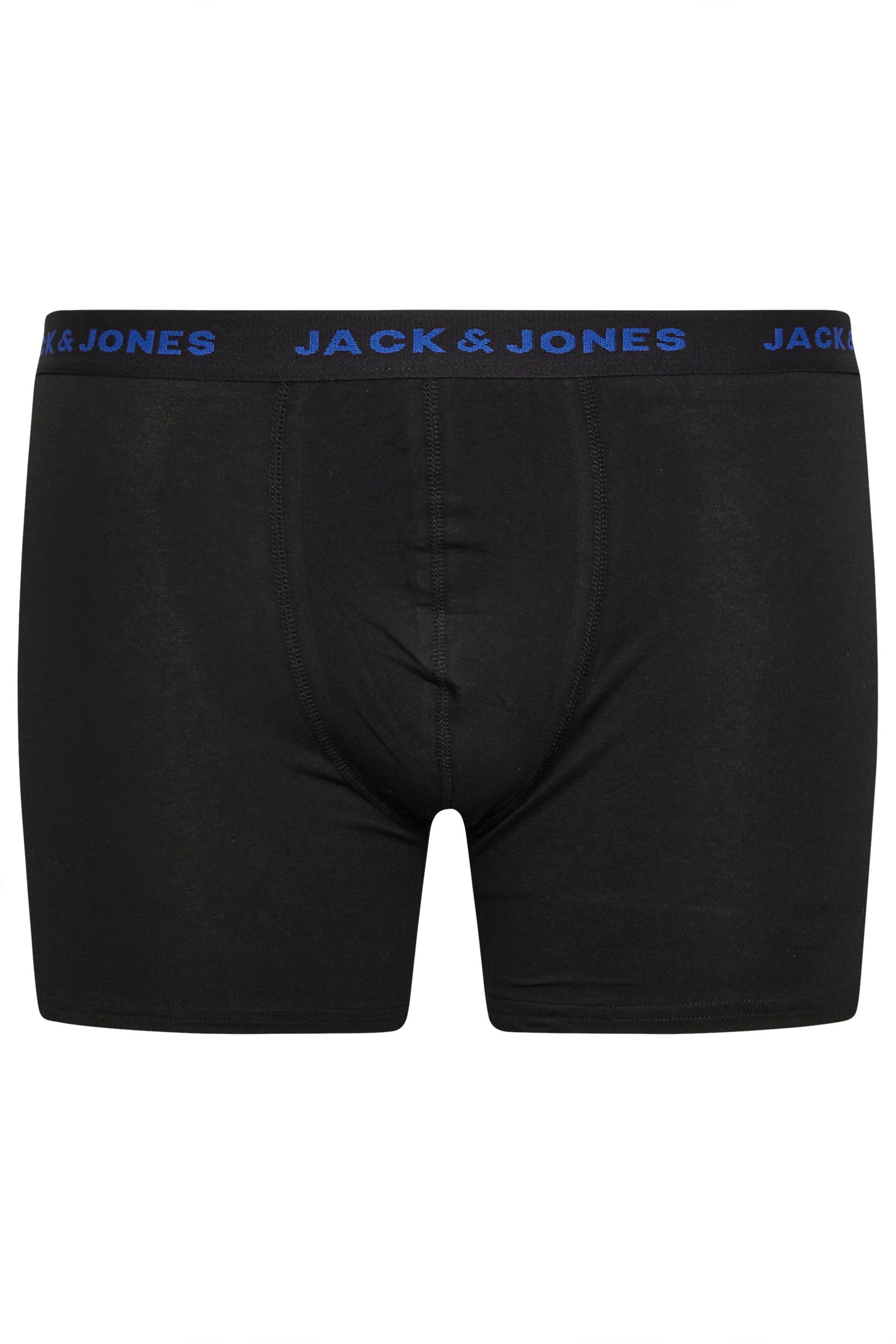 JACK & JONES Big & Tall 5 PACK Black Branded Boxers | BadRhino 7