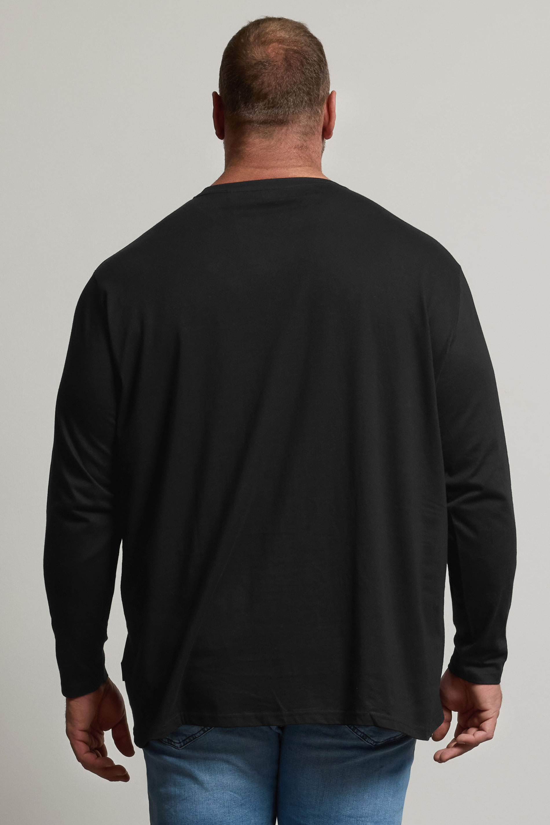 BadRhino Big & Tall Black Extra Long Core Long Sleeve T-Shirt | BadRhino 3