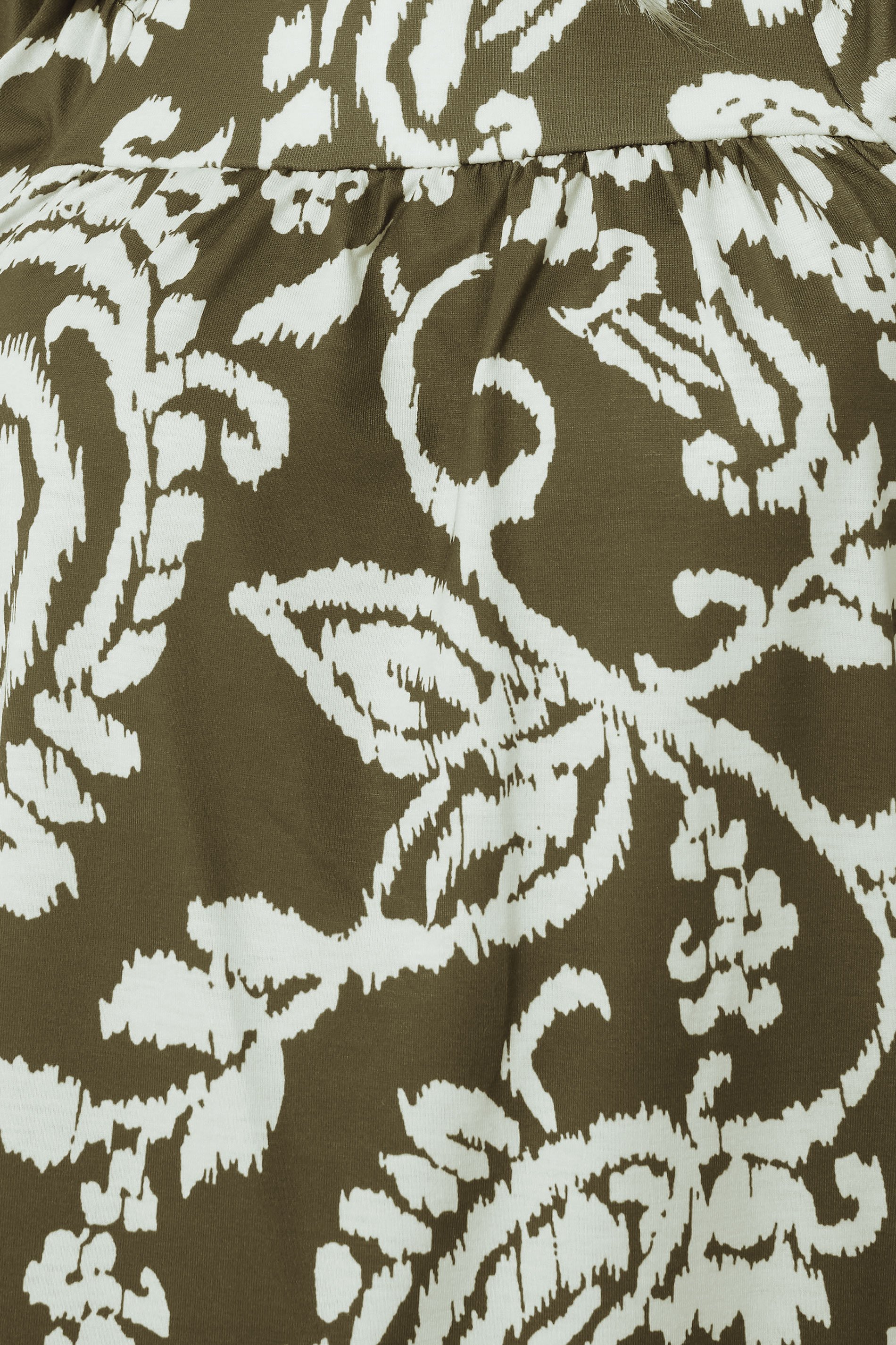 LTS Tall Green Paisley Square Neck Top | Long Tall Sally 4