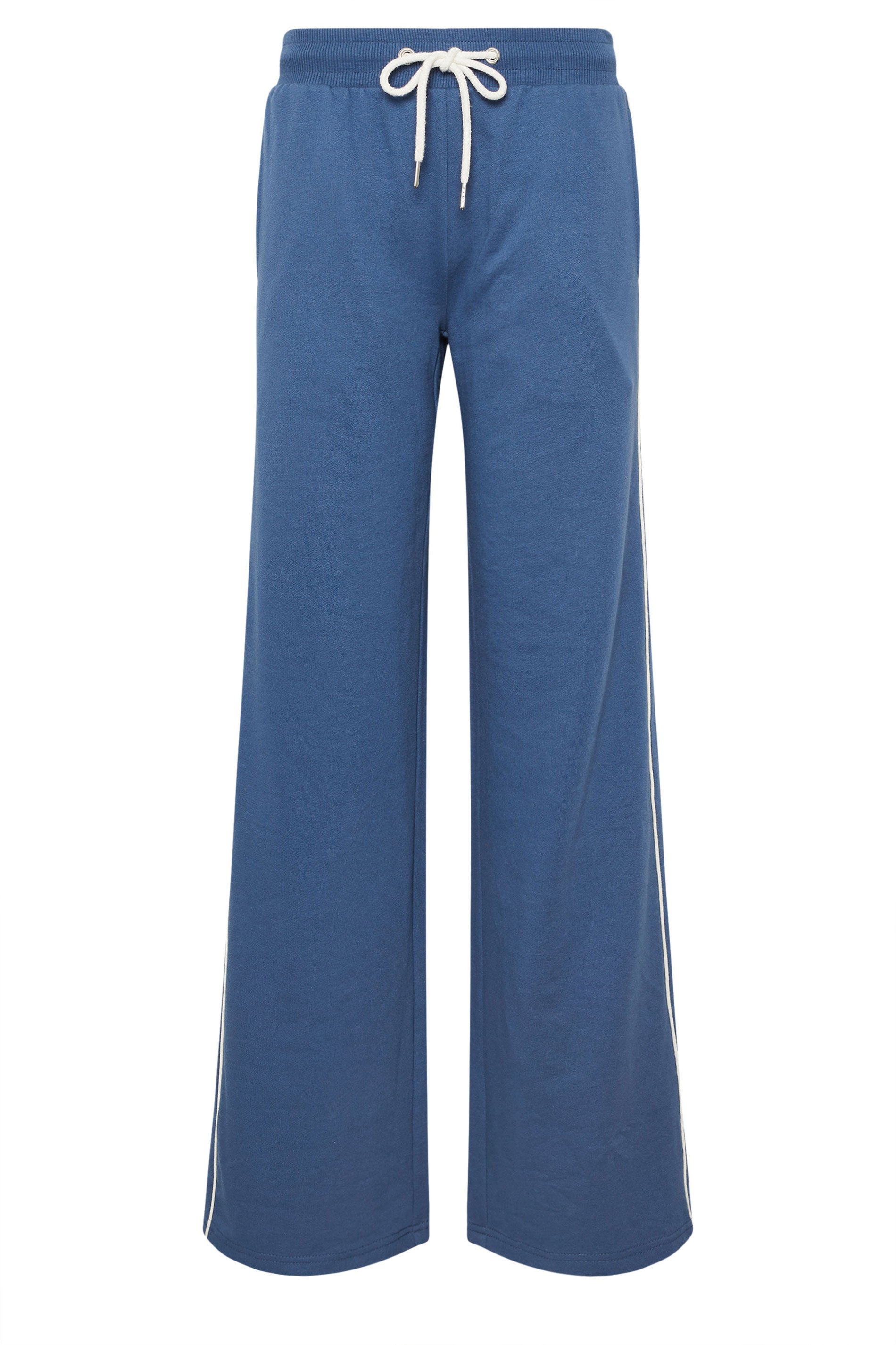 LTS Tall Women's Blue Piped Wide Leg Joggers | Long Tall Sally 6