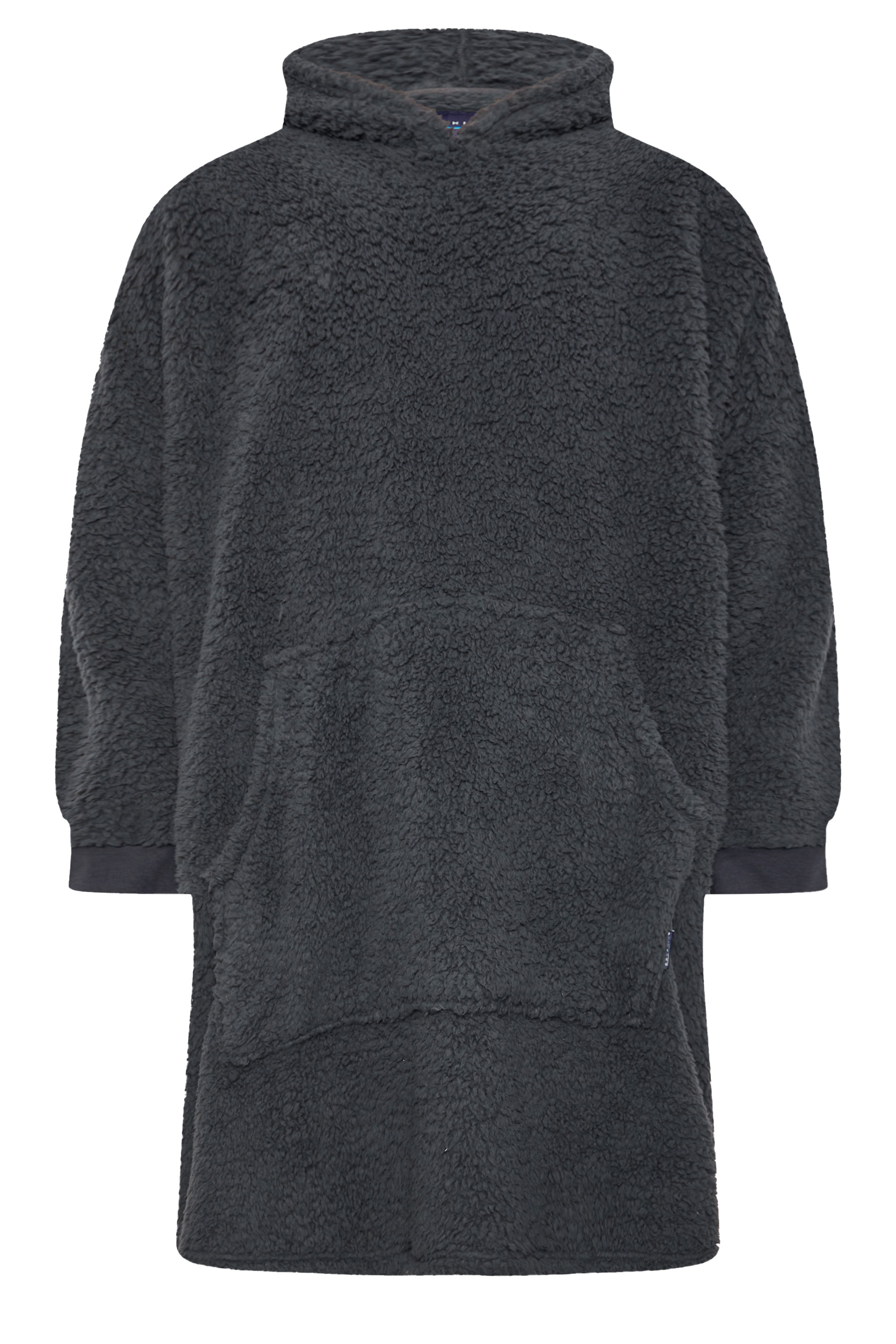 BadRhino Big & Tall Charcoal Grey Super Soft Blanket Hoodie | BadRhino 5