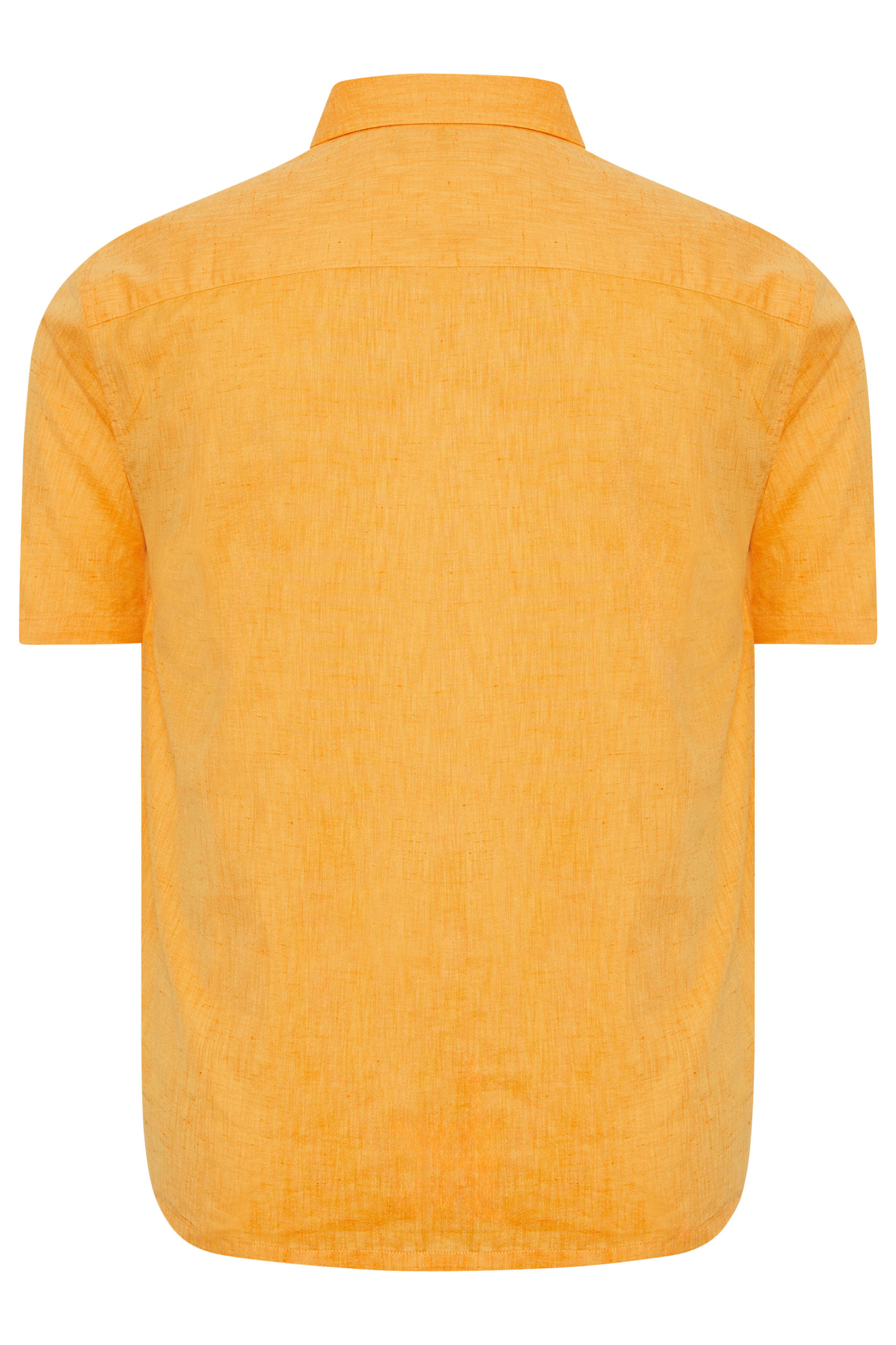 BadRhino Big & Tall Orange Marl Short Sleeve Shirt | BadRhino 3