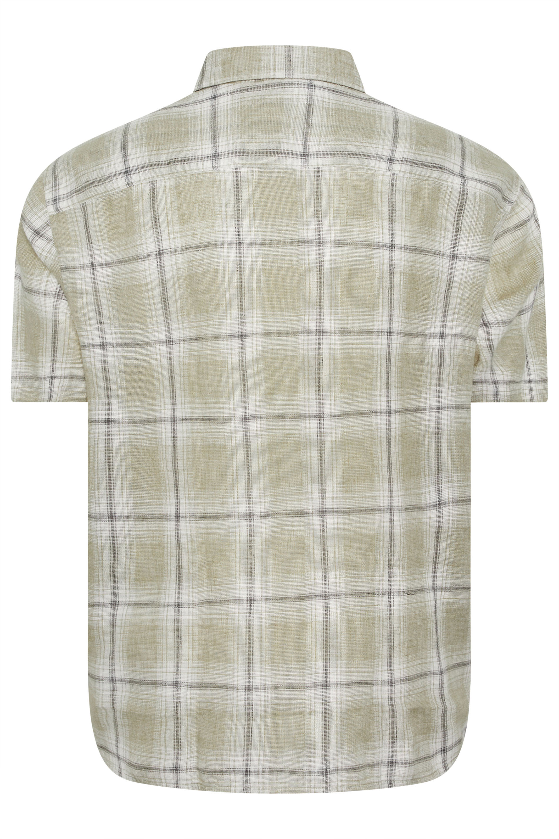 BadRhino Big & Tall Green Textured Check Print Shirt | BadRhino 7