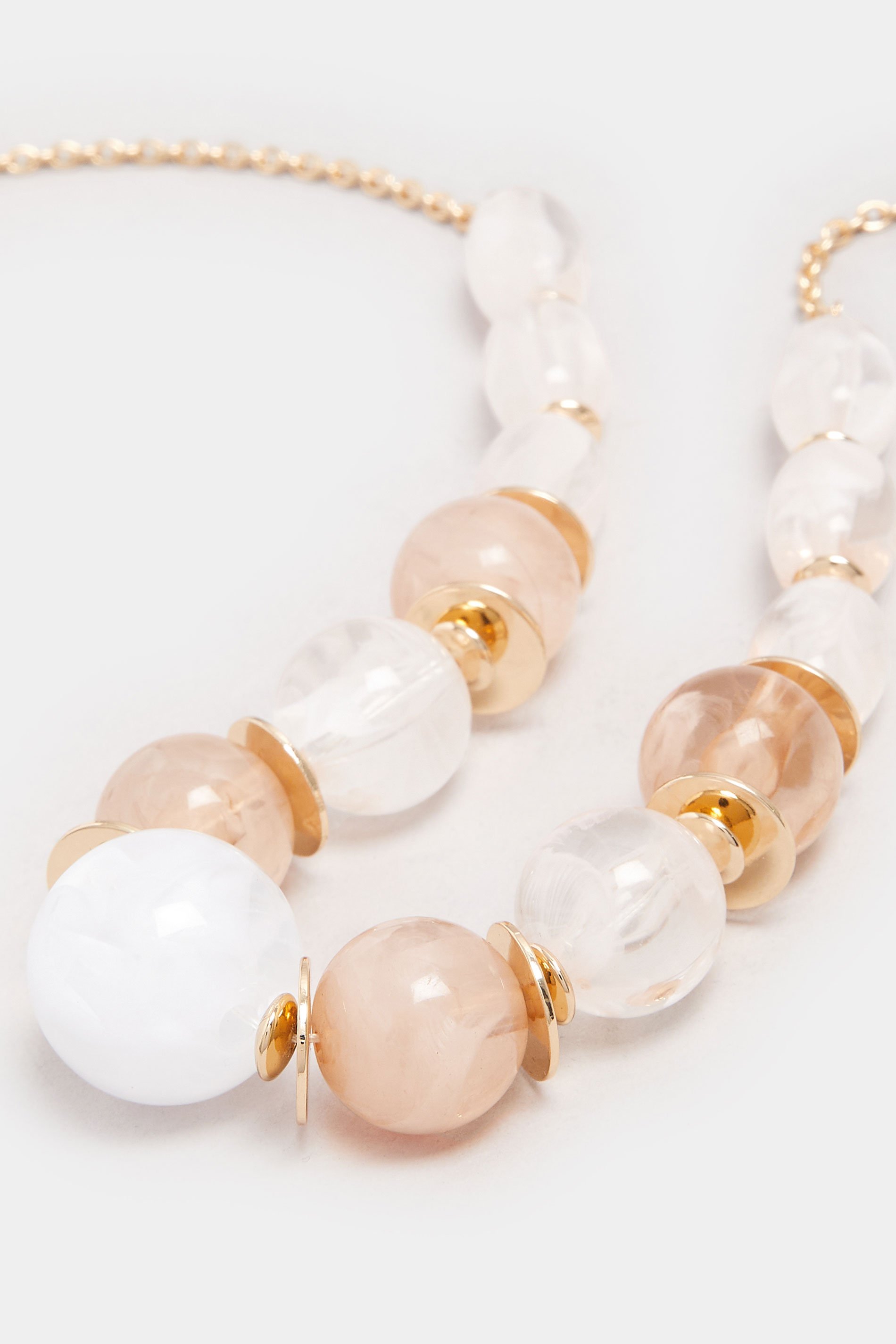 Gold Tone Beaded Statement Necklace | Yours Clothing 3