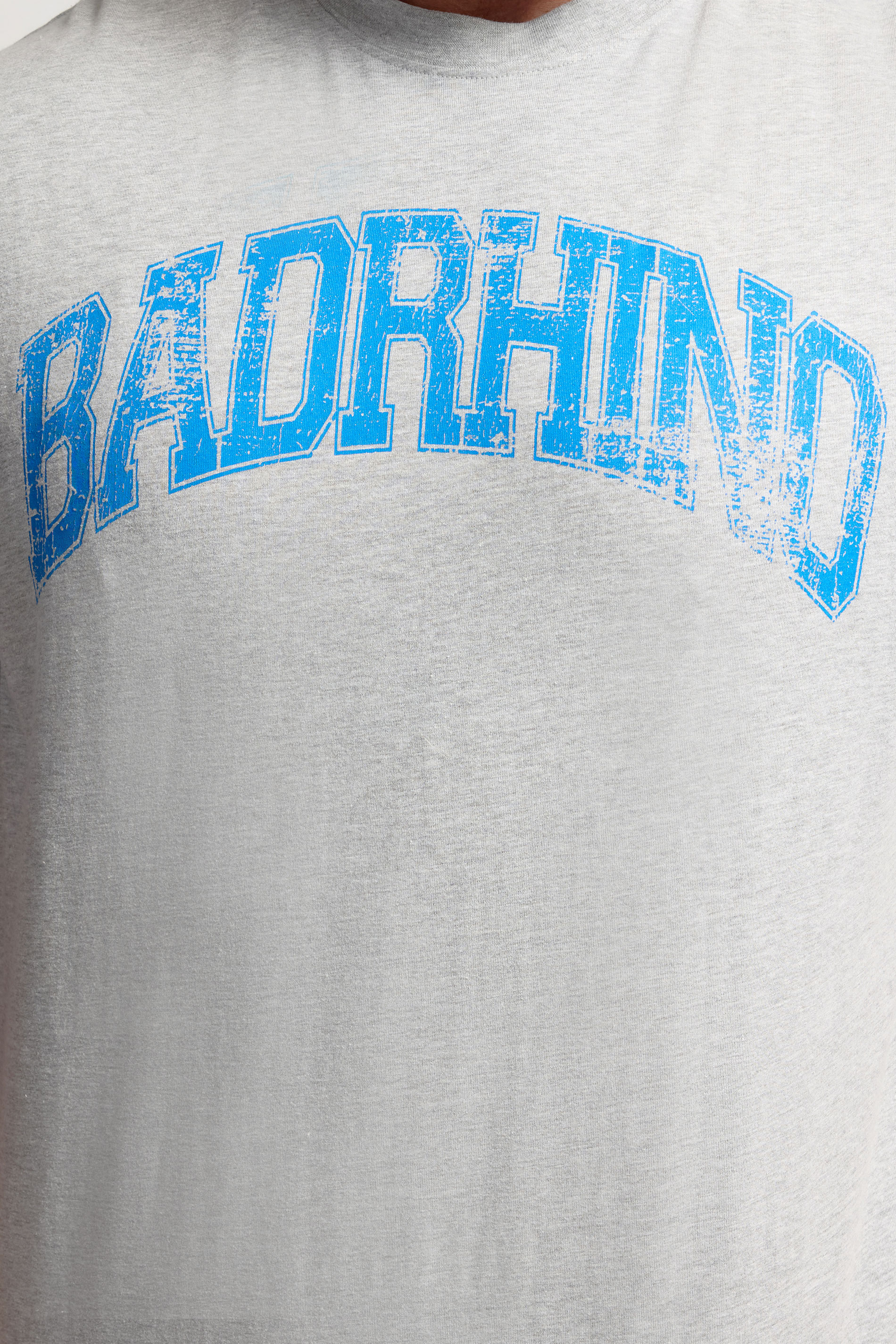 BadRhino Big & Tall Grey Distressed Graphic T-Shirt | BadRhino 5