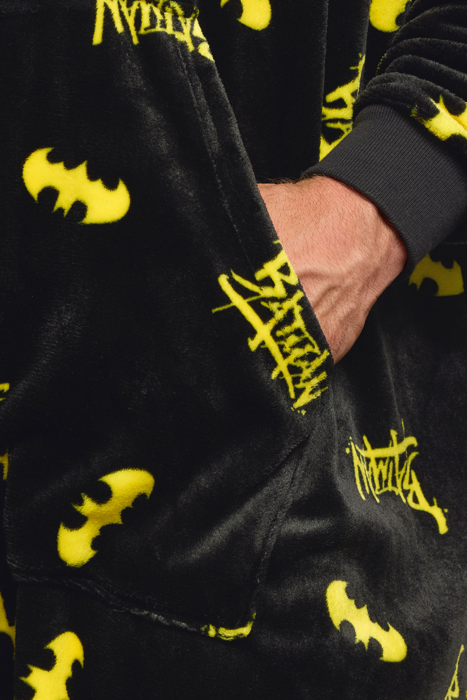 BadRhino Big & Tall Black Batman Blanket Hoodie | BadRhino 5