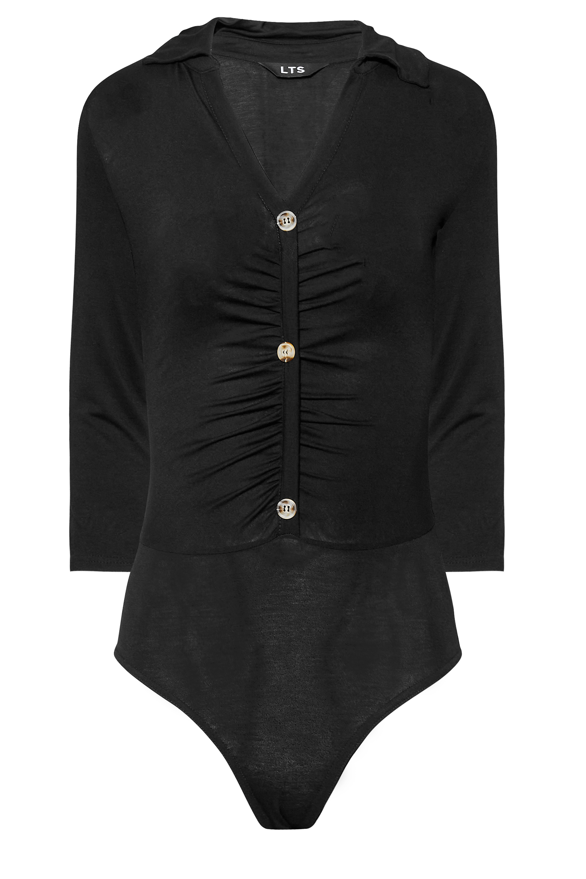 Black Bodysuit Long Sleeve, Long Sleeve Button Bodysuit