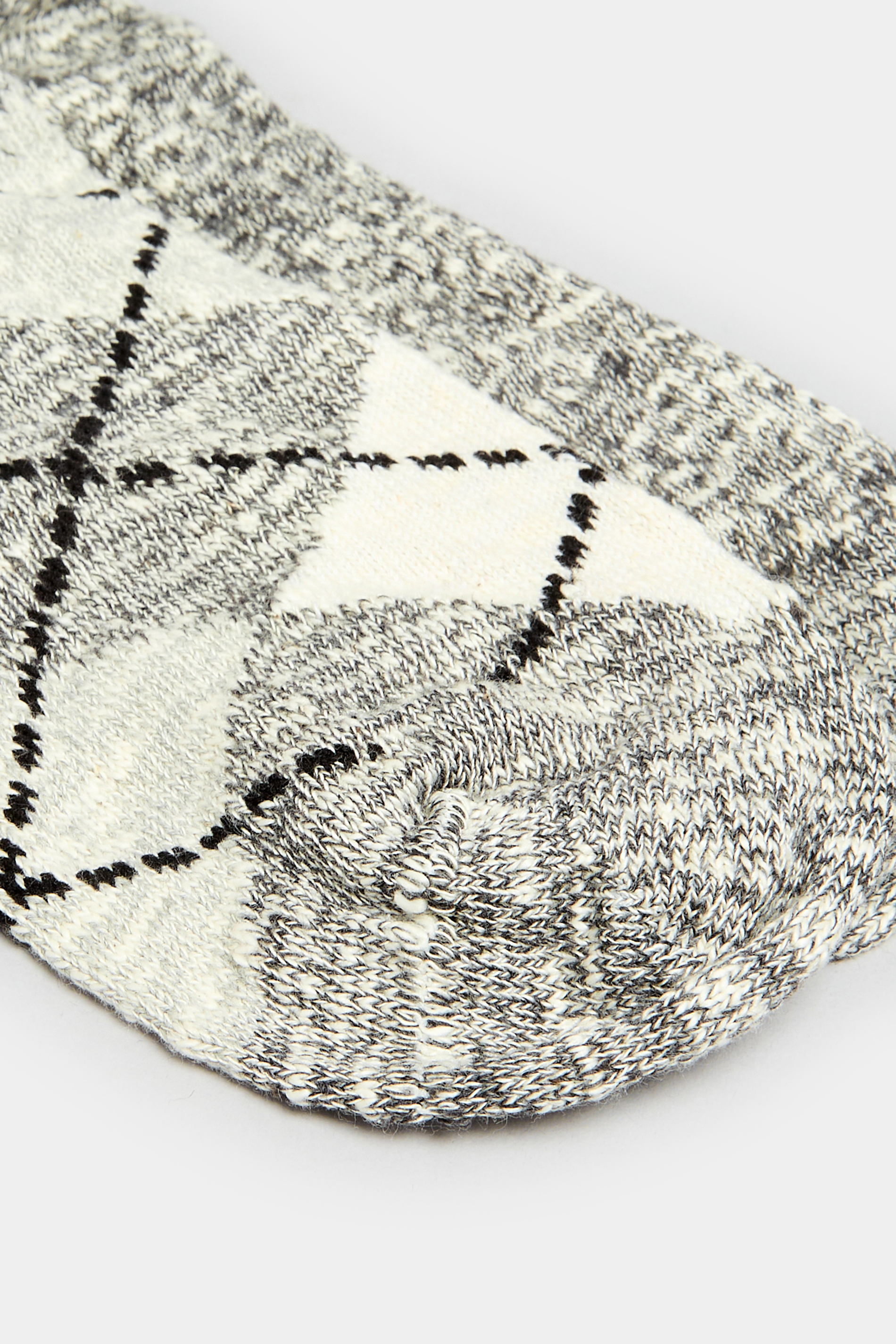 2 Pack Grey Argyle Ankle Socks | Yours Clothing 6