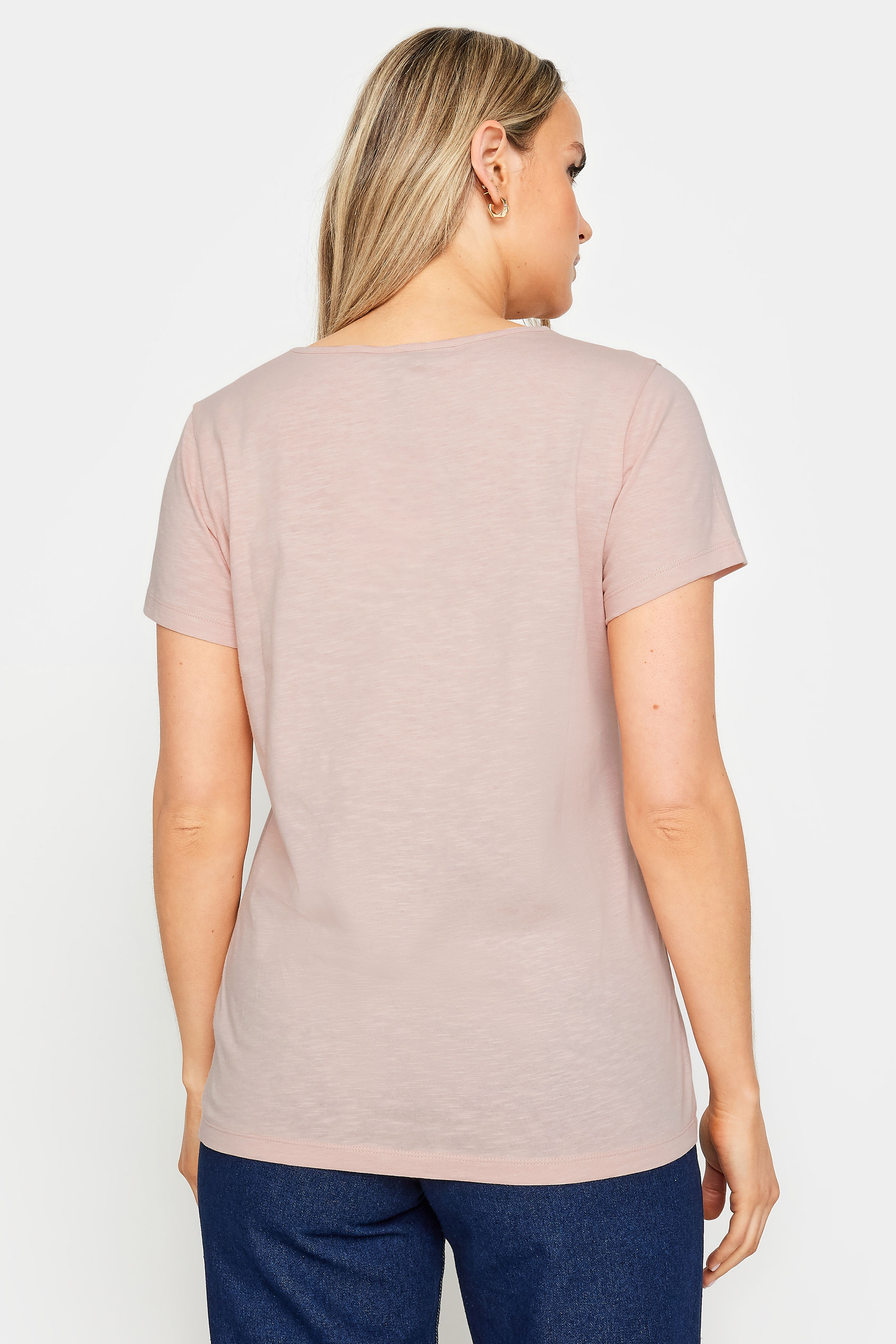LTS Tall Womens Blush Pink Cotton T-Shirt | Long Tall Sally 3