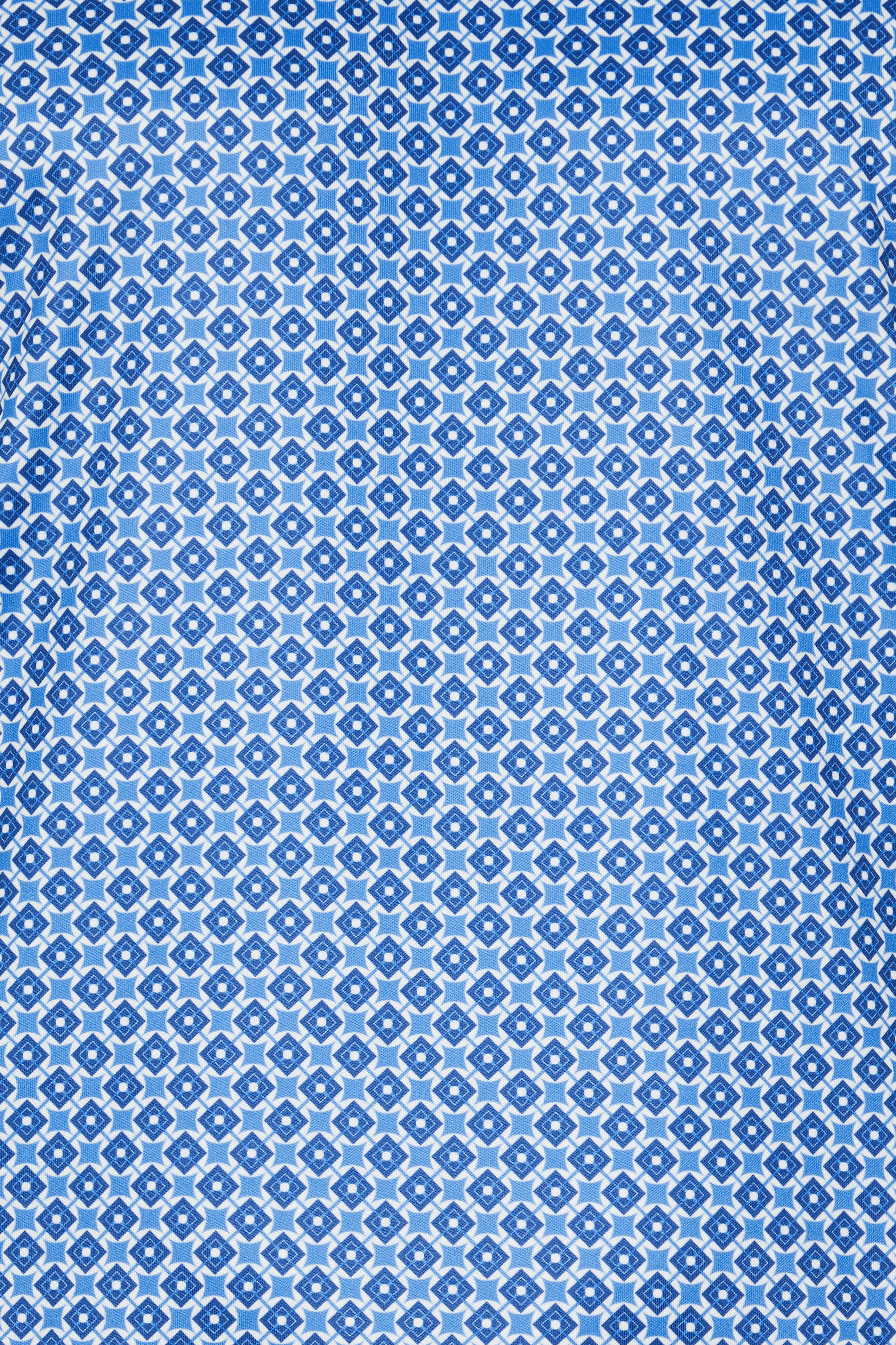 BadRhino Golf Big & Tall Blue Geometric Print Polo Shirt | BadRhino 2