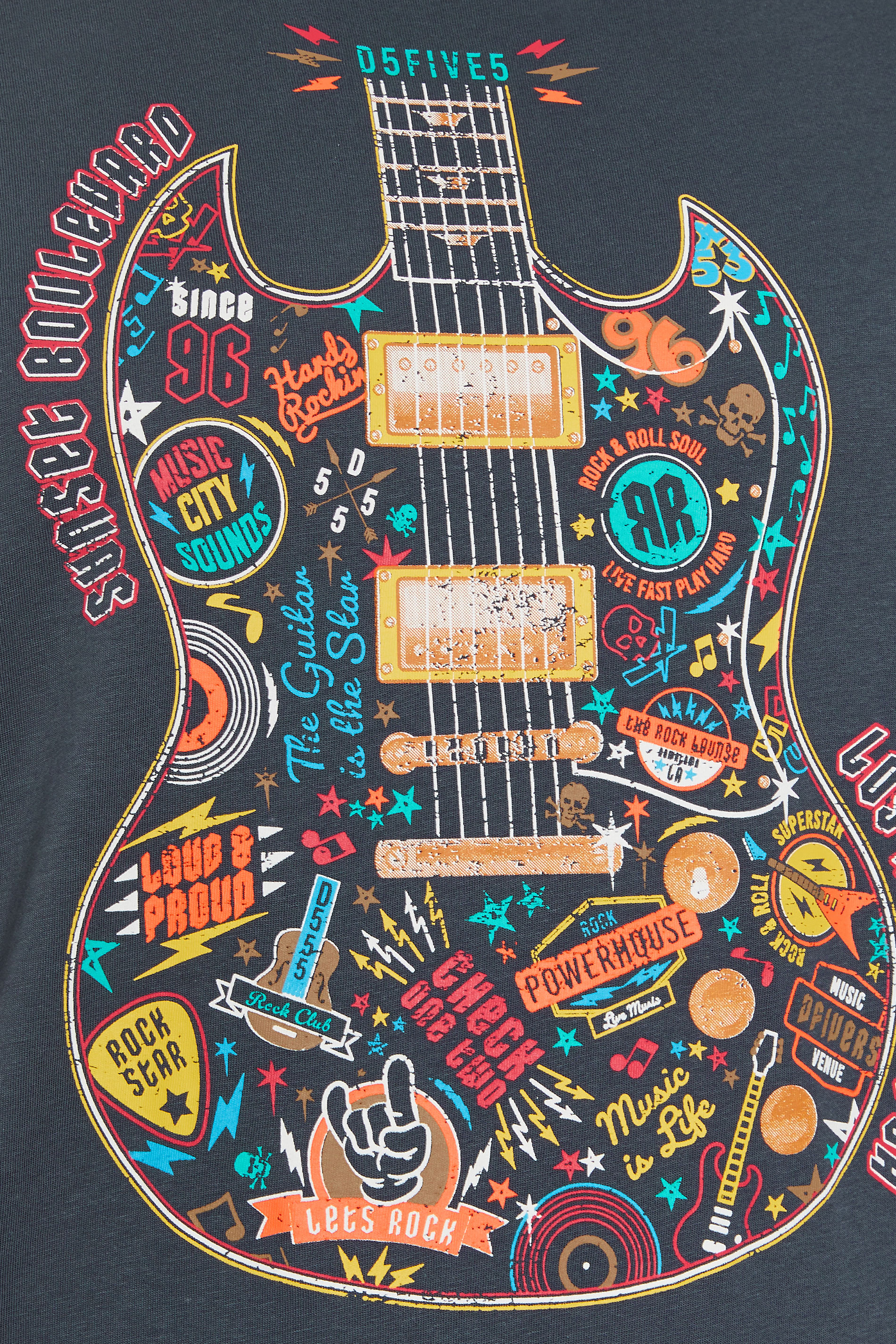 D555 Big & Tall Khaki Green Circle Wave T-Shirt | BadRhino 2