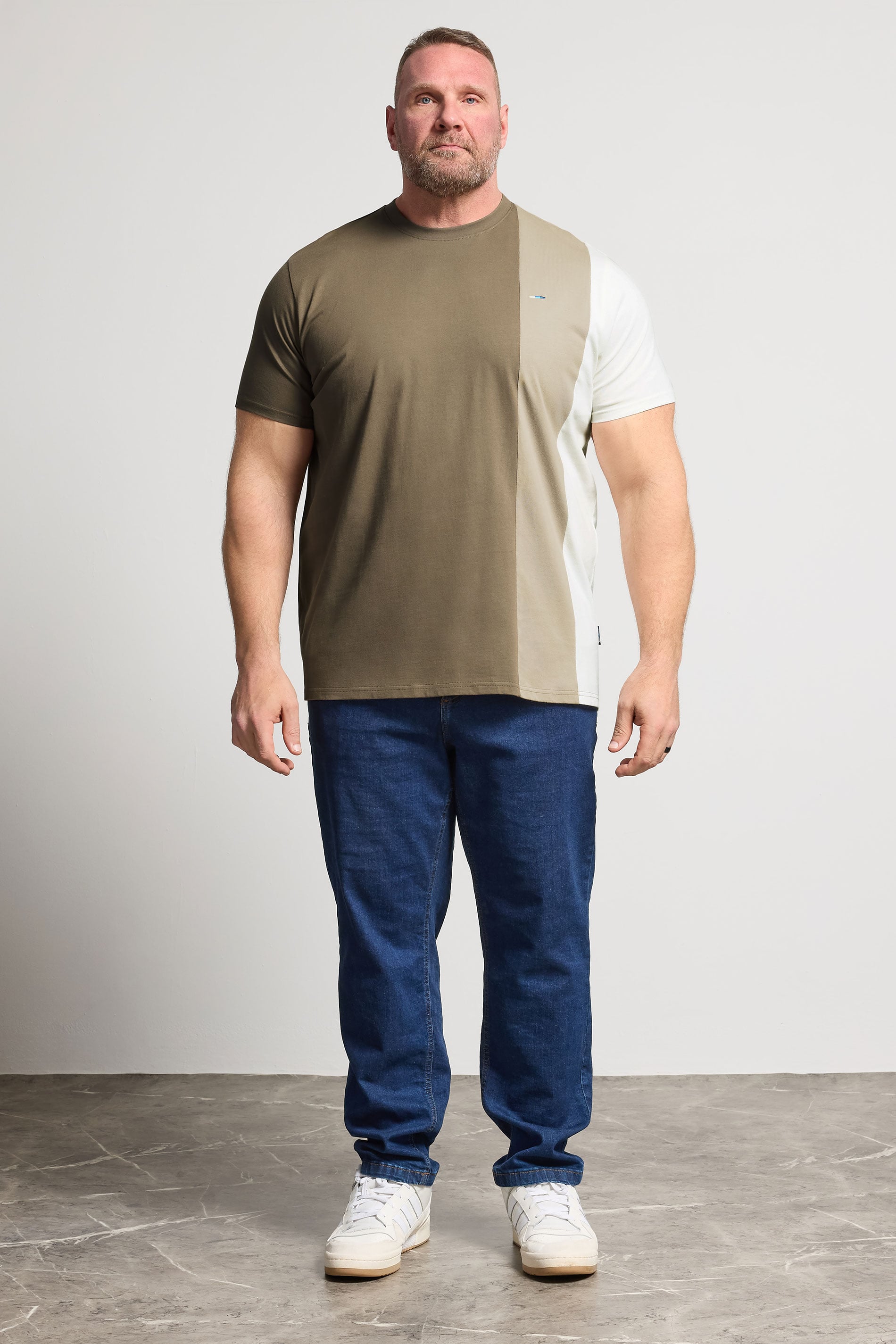 BadRhino Big & Tall Brown Cut & Sew  T-Shirt | BadRhino 2