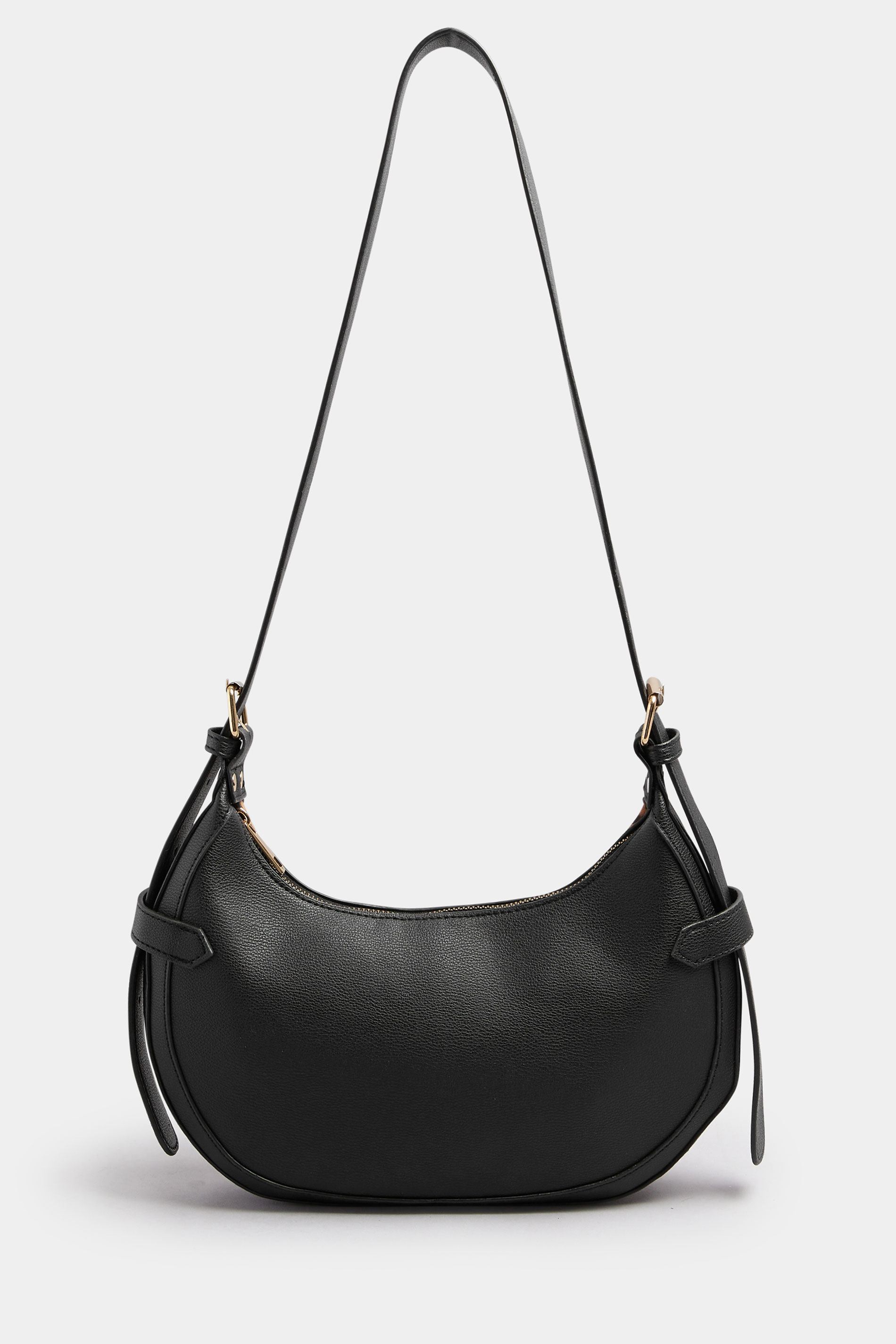 Brown Faux Suede Leopard Buckle Shoulder Bag | Yours Clothing 3