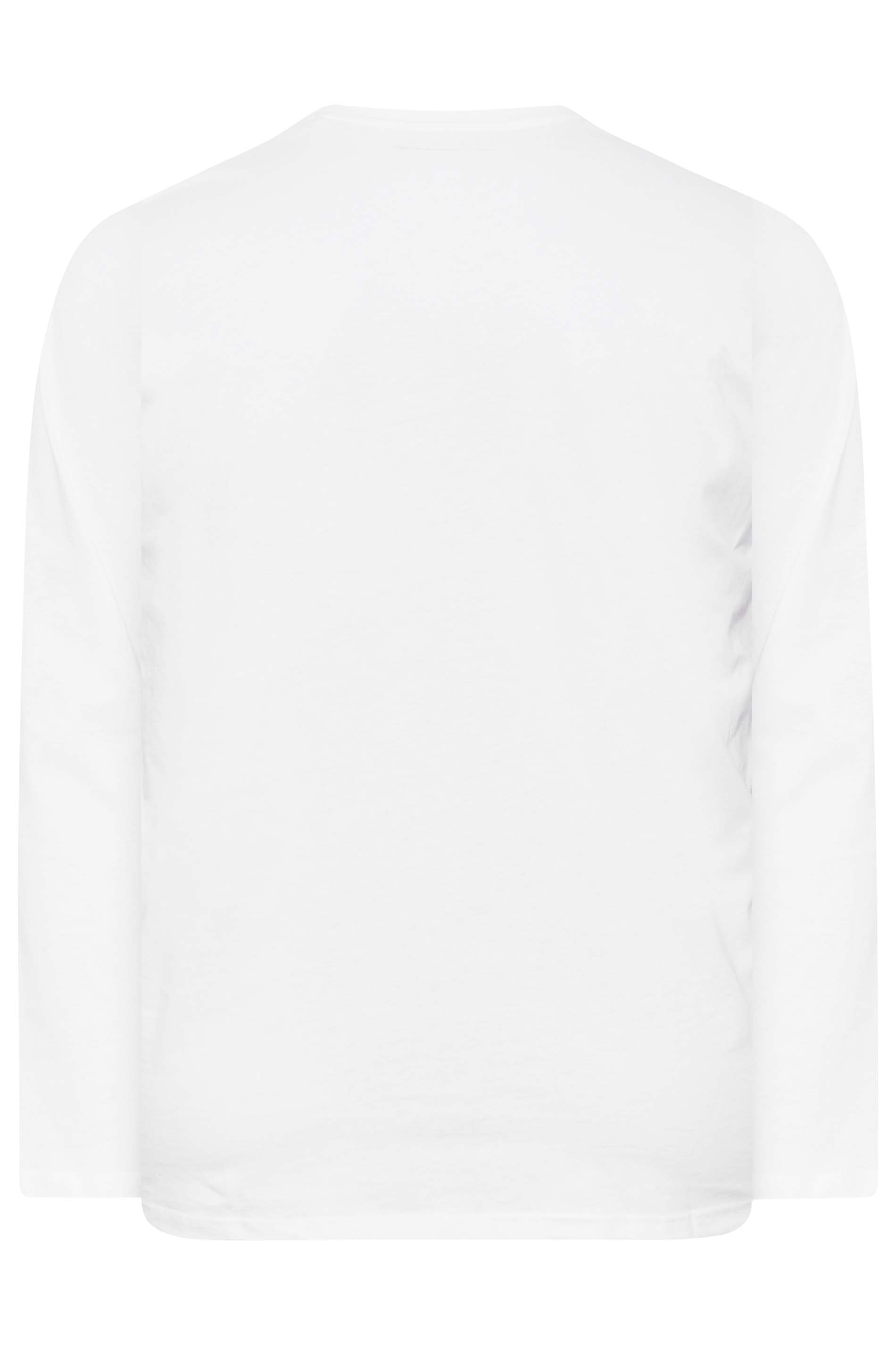 BadRhino White Plain Long Sleeve T-Shirt | BadRhino 7