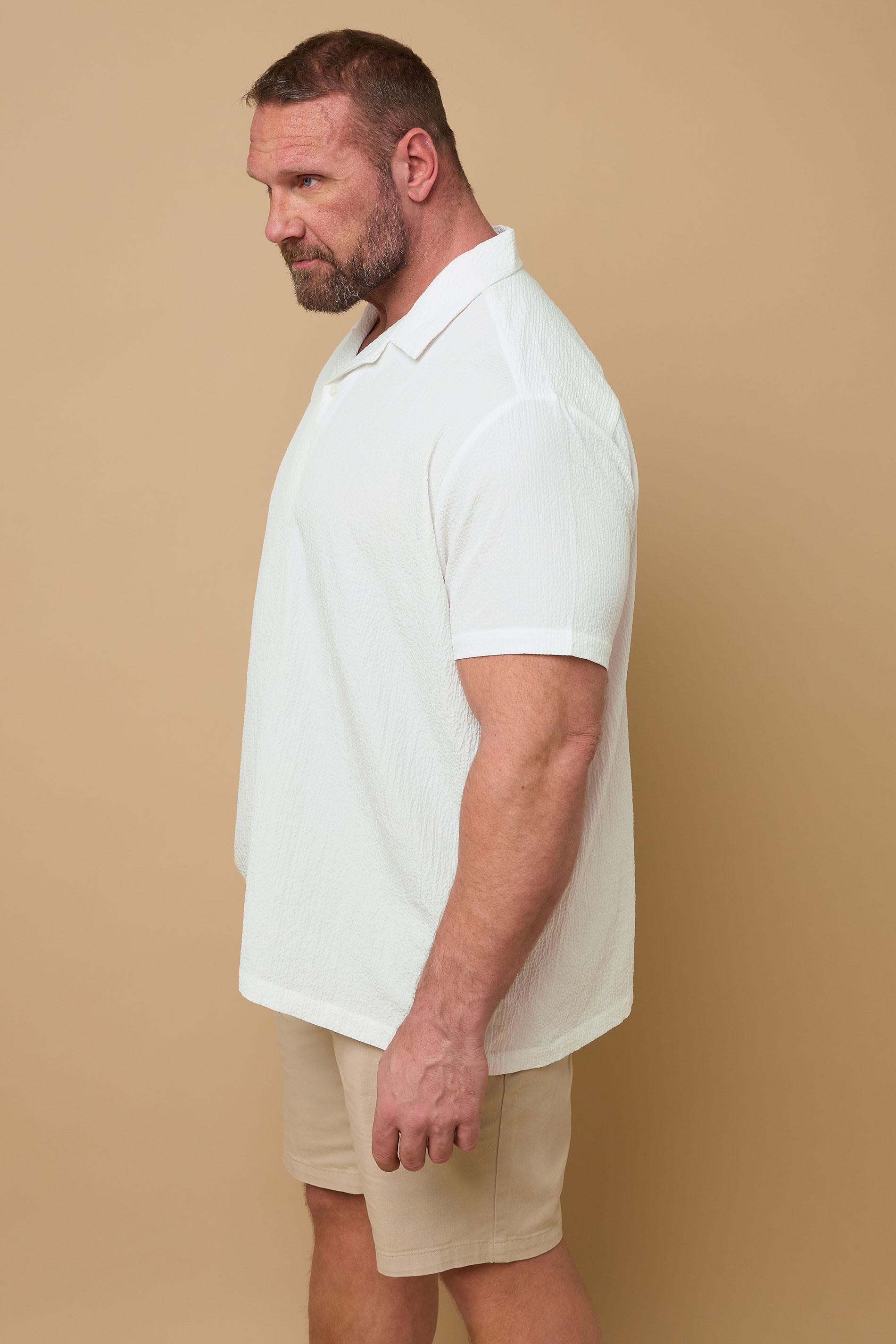 BadRhino Big & Tall Black Seersucker Shirt | BadRhino 5