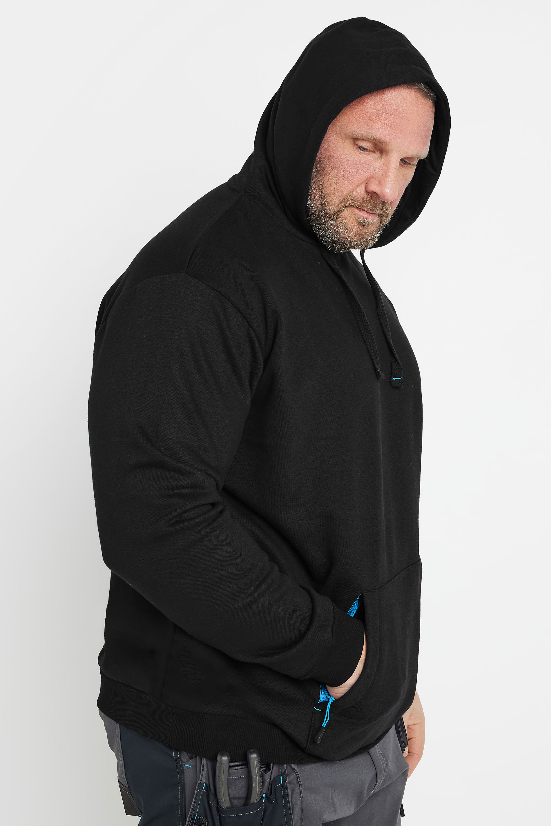 BadRhino Big & Tall Black WorkWear Hoodie | BadRhino 4