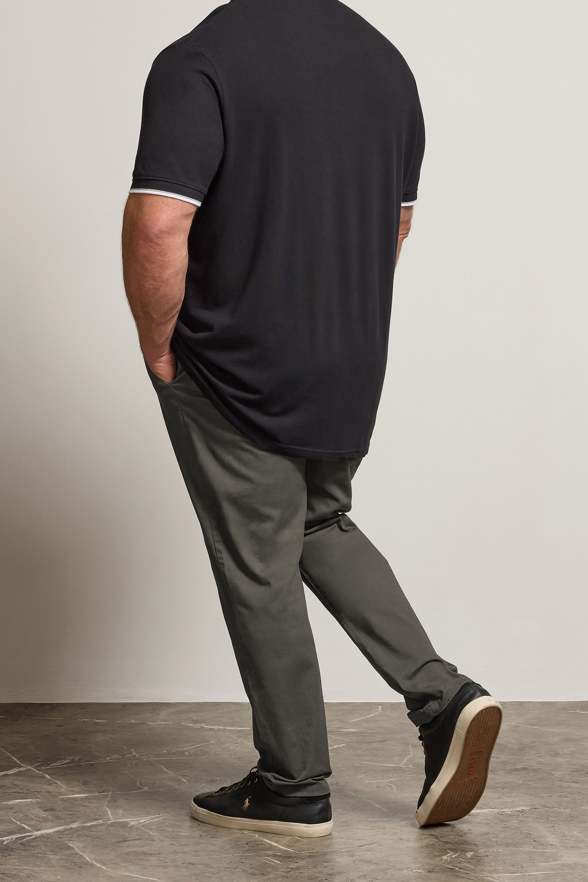 BadRhino Big & Tall Slate Grey Chino Trousers | BadRhino 3