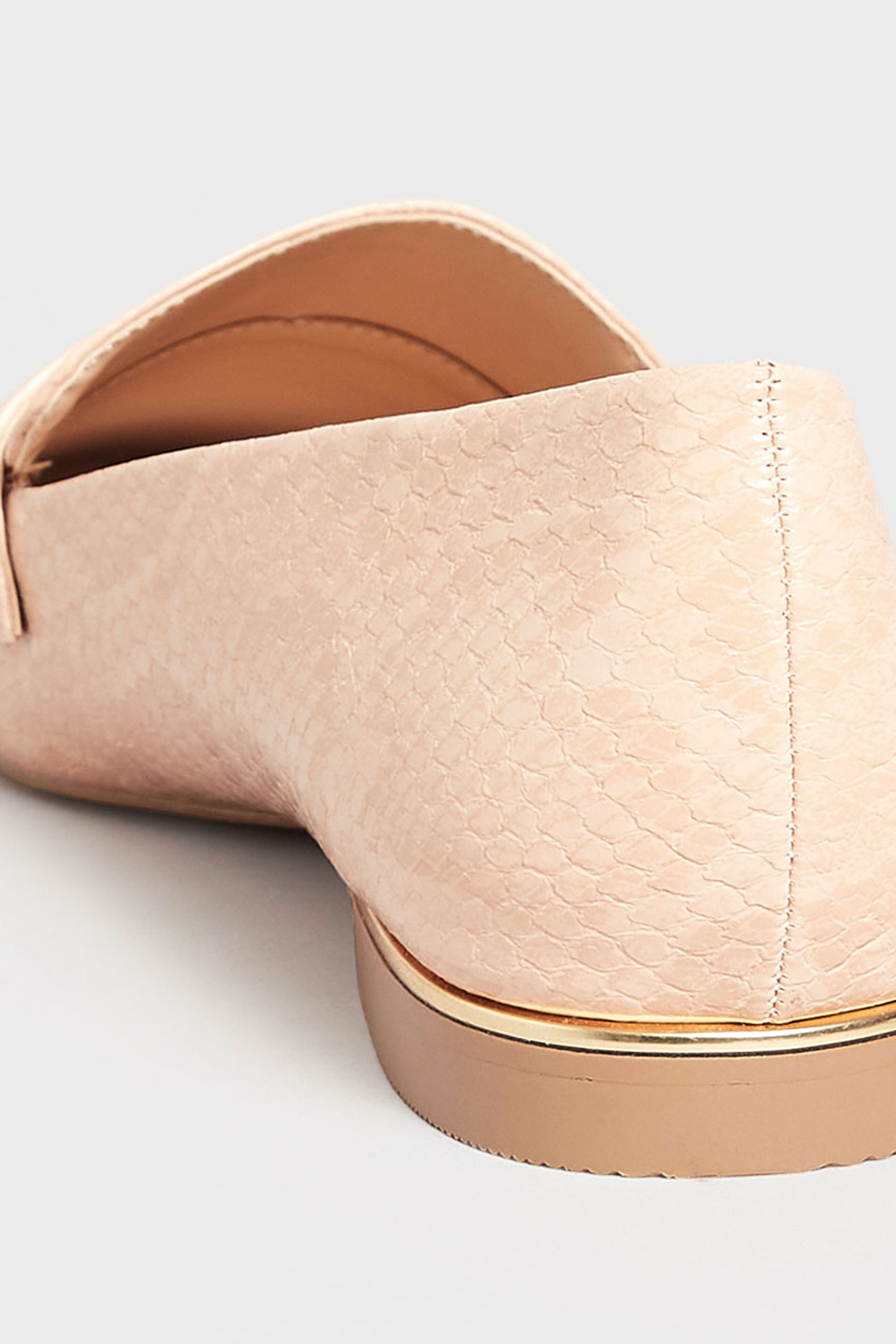 LTS Tall Light Pink Textured Loafers In Standard Fit | Long Tall Sally  4