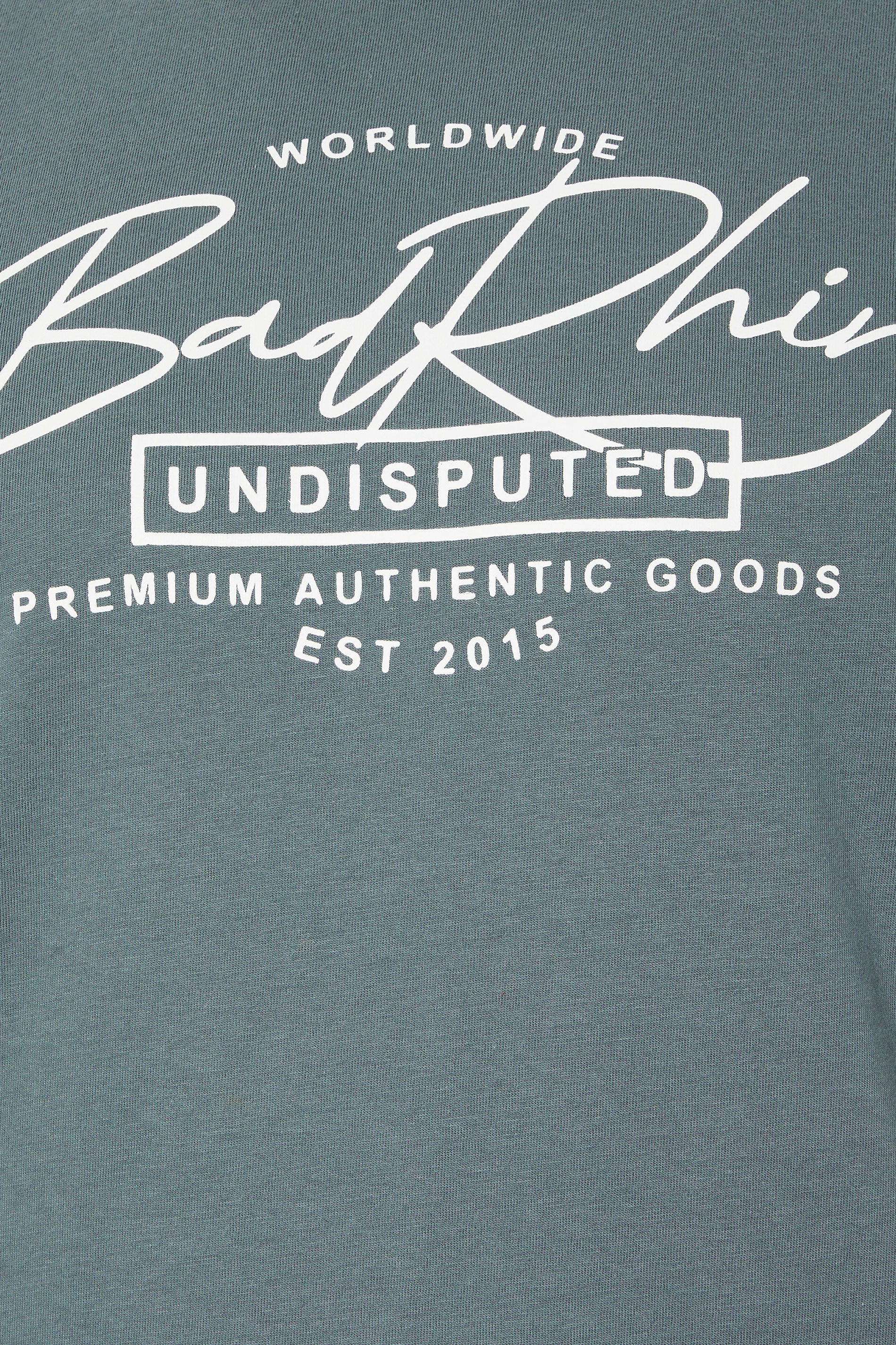 BadRhino Big & Tall Blue Script Graphic Print T-Shirt | BadRhino 8