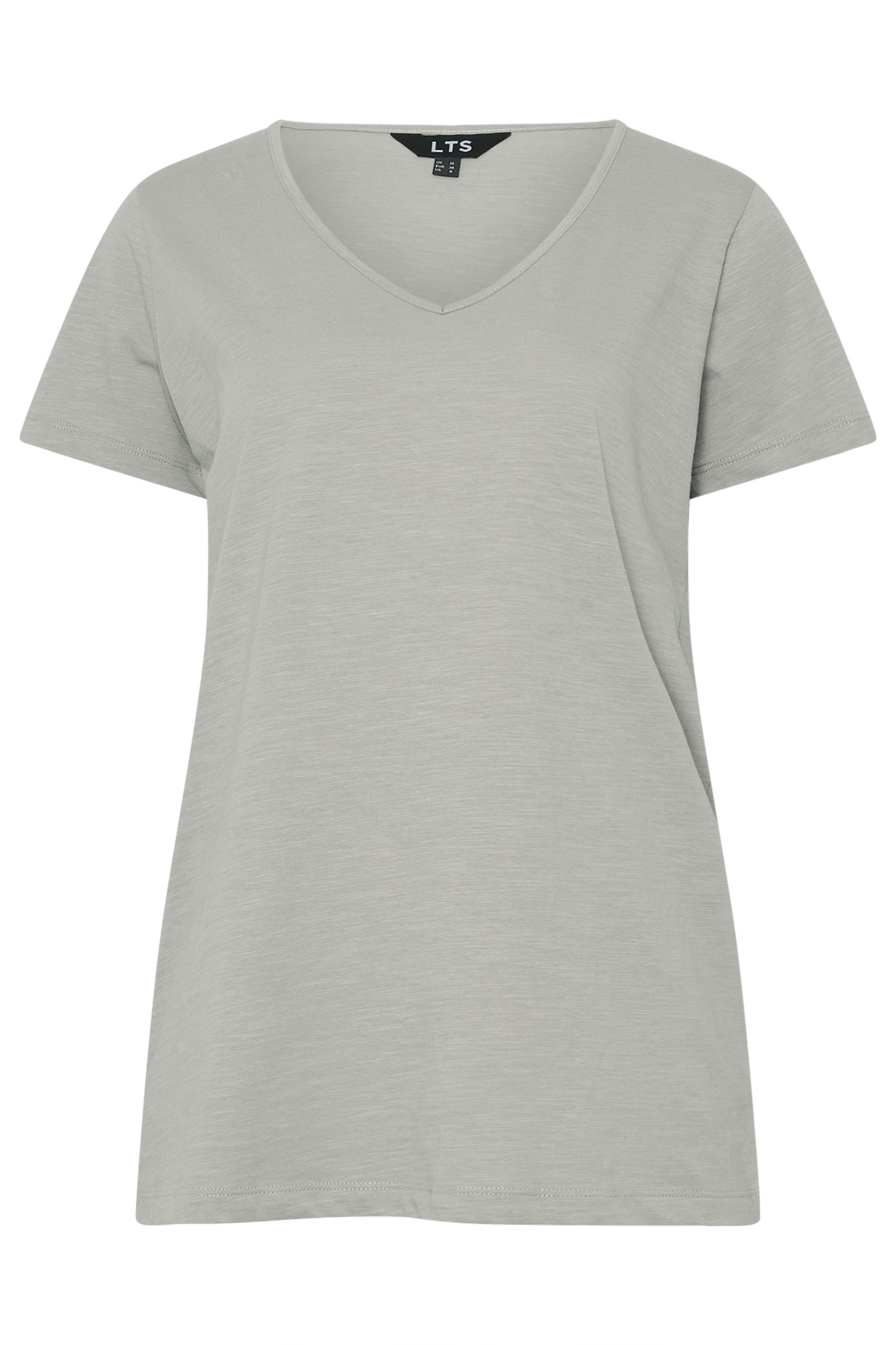 LTS Tall 2 Pack Pink & Grey V-Neck T-Shirts | Long Tall Sally  8