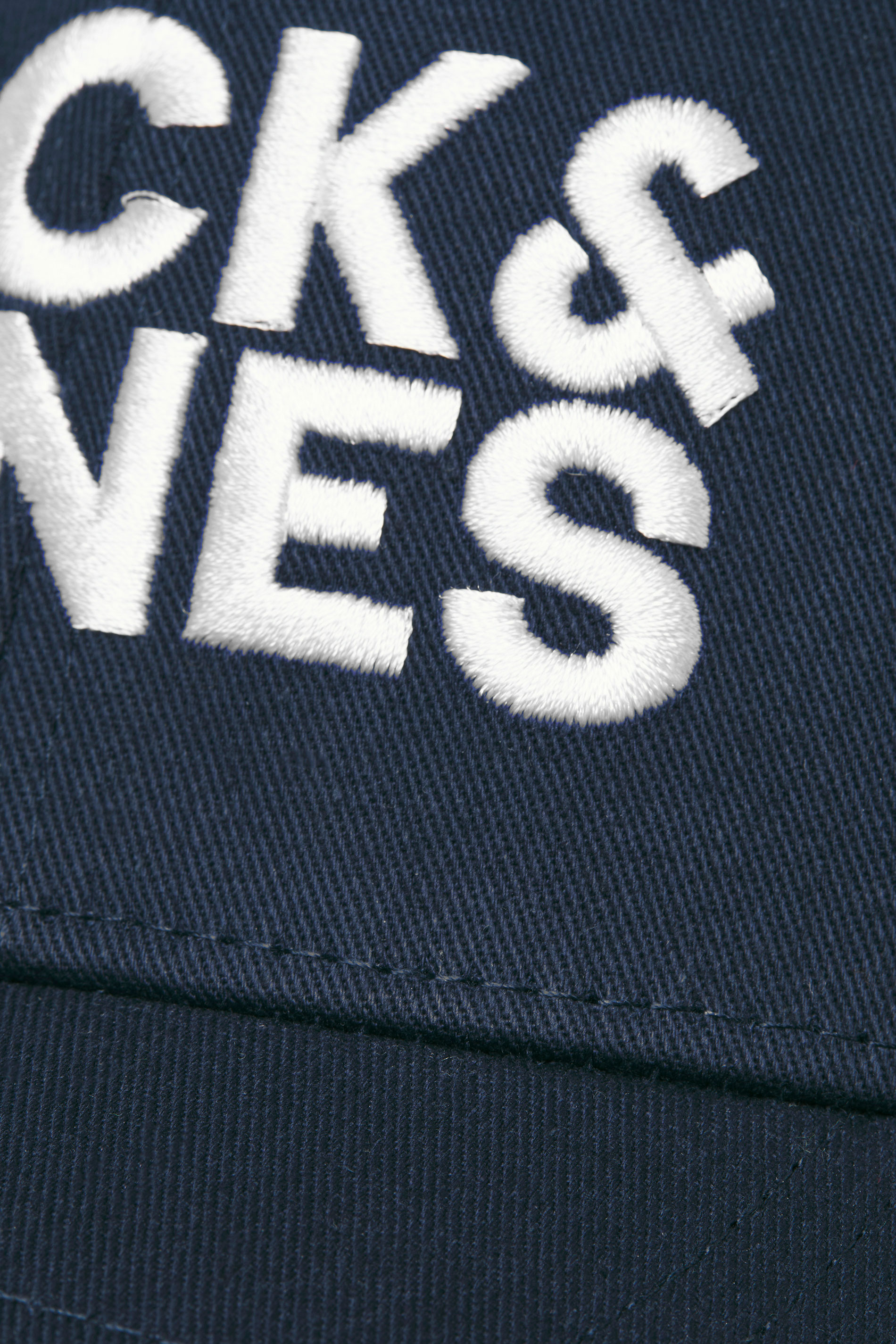 JACK & JONES Big & Tall Navy Blue & White Baseball Cap | BadRhino 2