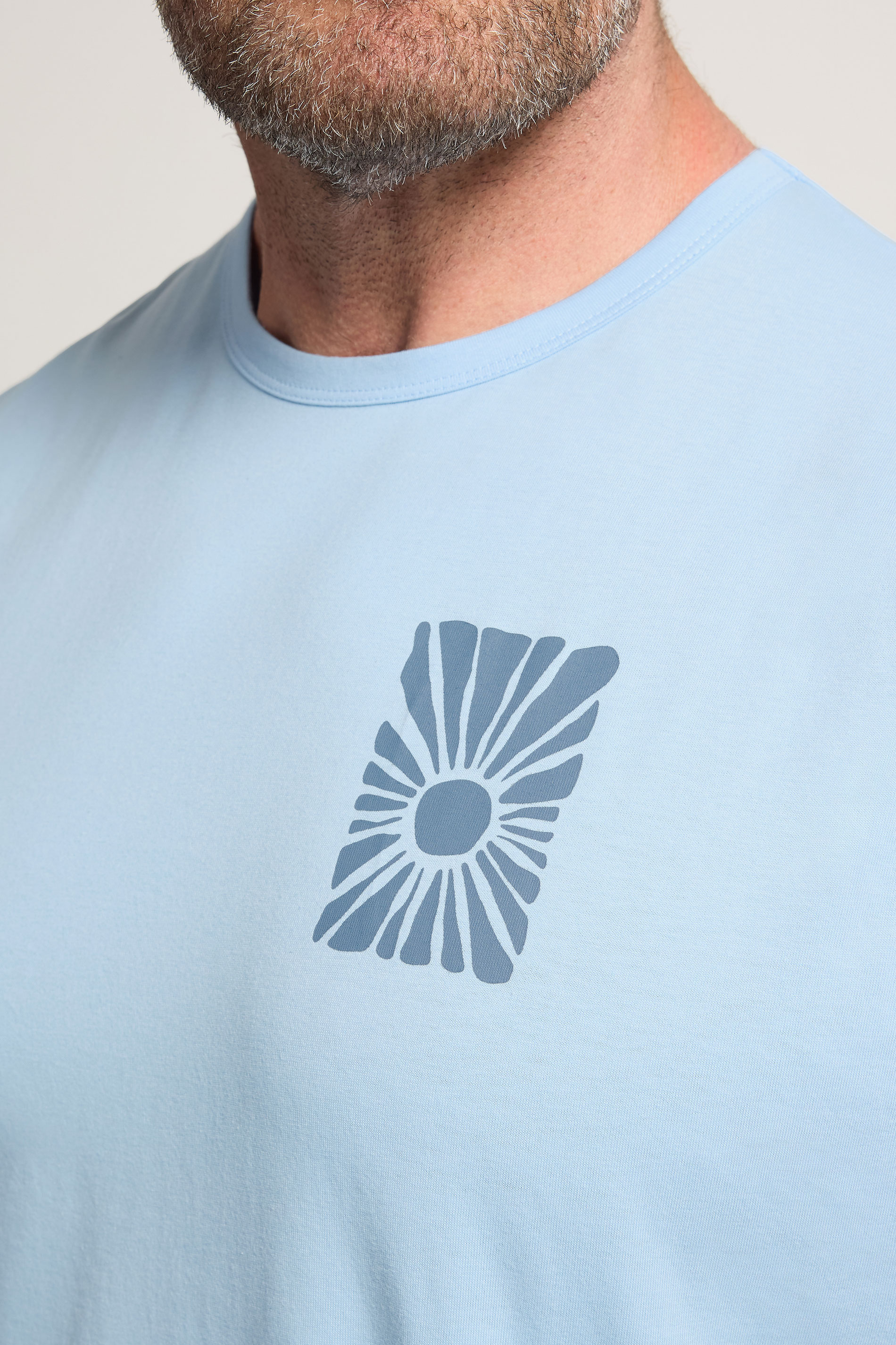 BadRhino Big & Tall Light Blue Sun Graphic Vest Top | BadRhino 5