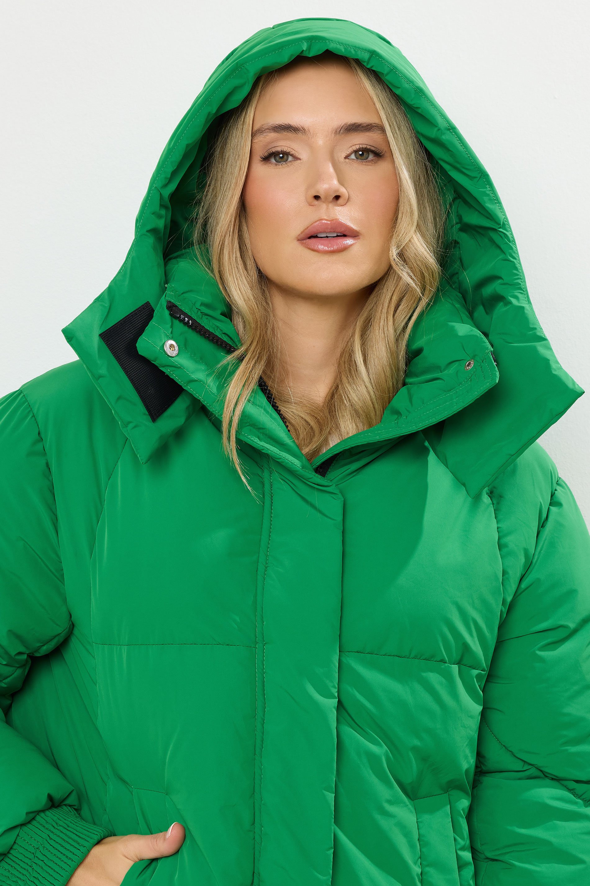 LTS Tall Green Oversized Padded Coat | Long Tall Sally 5