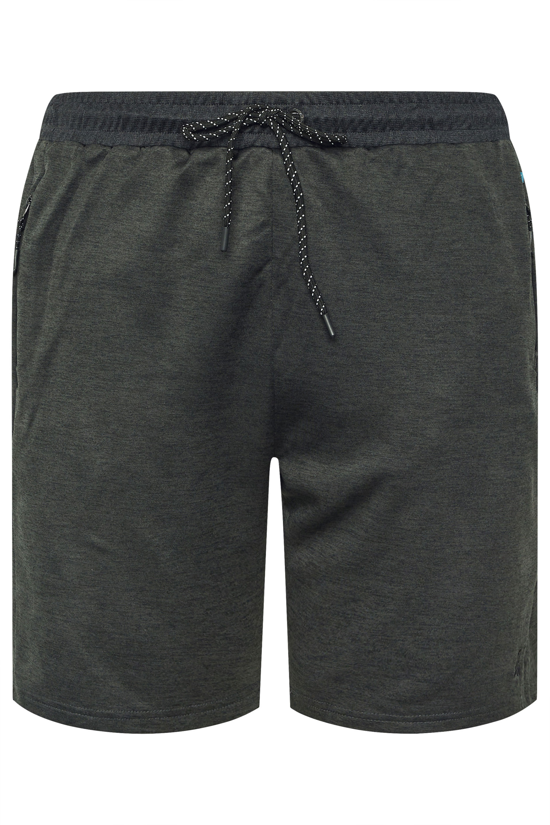 KAM Big & Tall Charcoal Grey Sweat Jogger Shorts | BadRhino 4