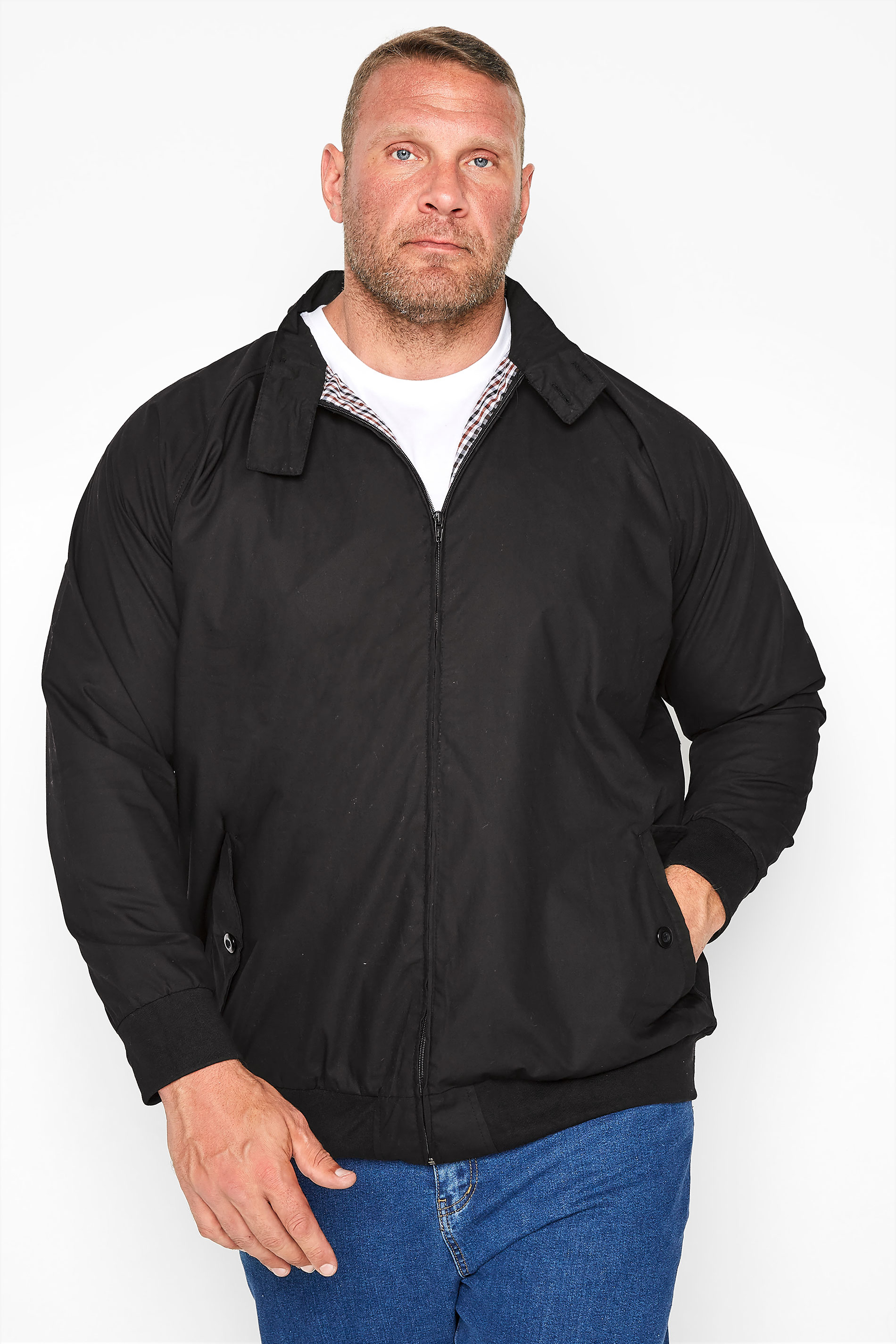 KAM Black Harrington Jacket | BadRhino 1