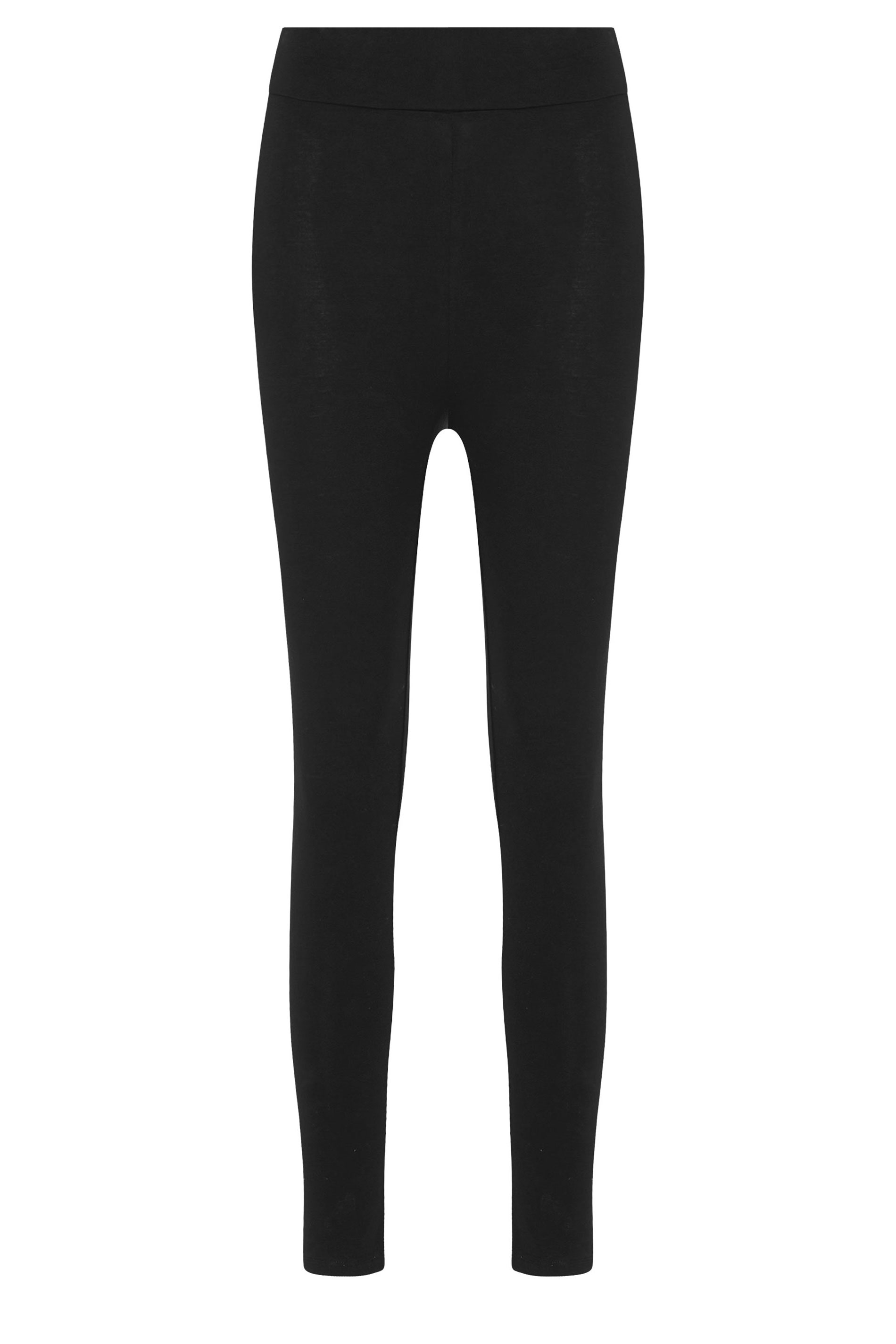 LTS Tall Black Fold Over Leggings | Long Tall Sally