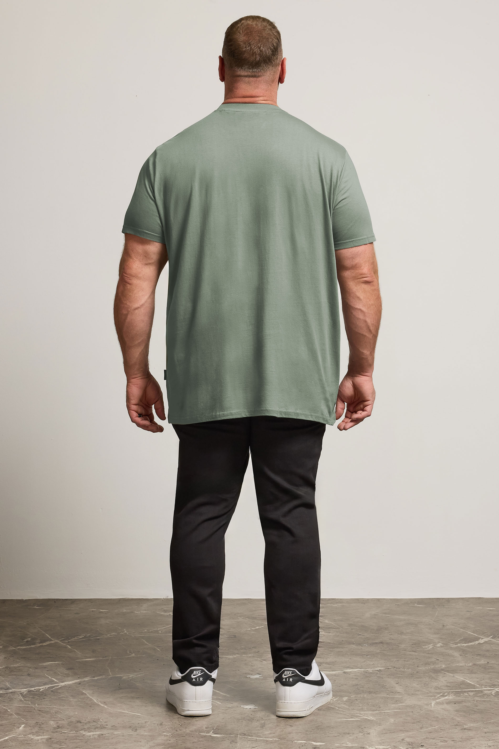 BadRhino Big & Tall Green/Blue/Purple/Cream/Navy Blue 5 Pack Extra Long T-Shirts | BadRhino 4