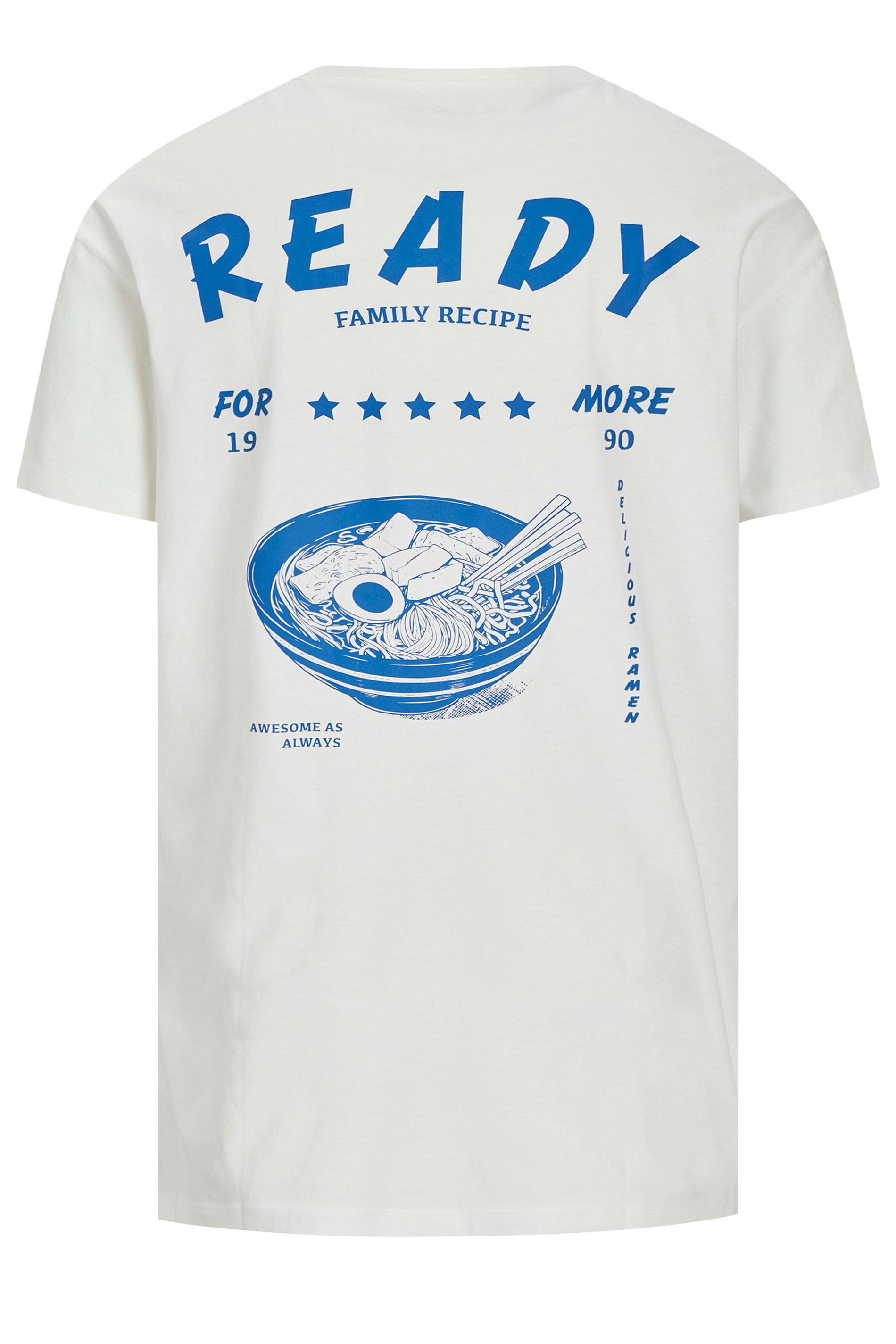 JACK & JONES Big & Tall White Graphic T-Shirt | BadRhino 4