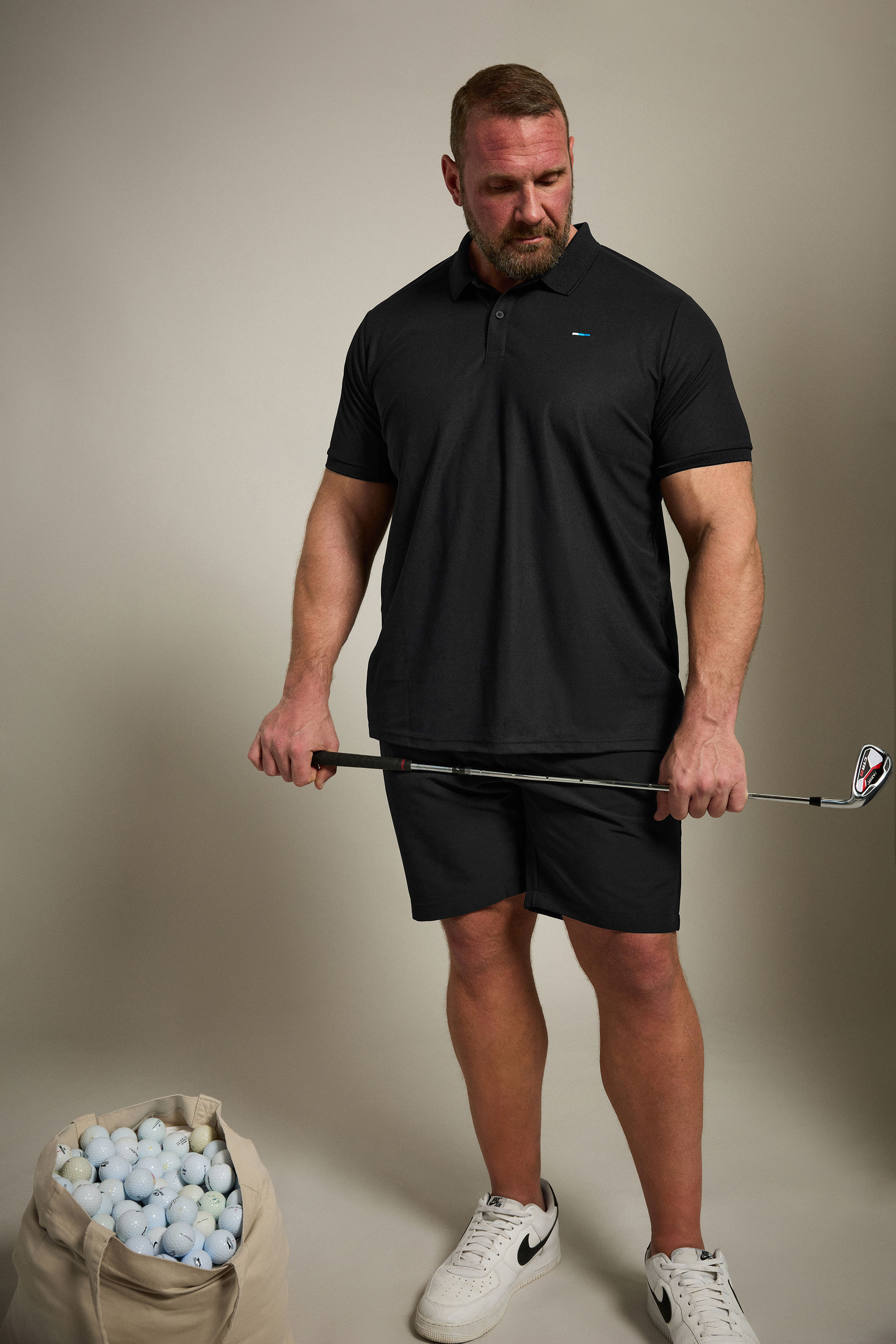 BadRhino Golf Big & Tall Black Shorts | BadRhino 5