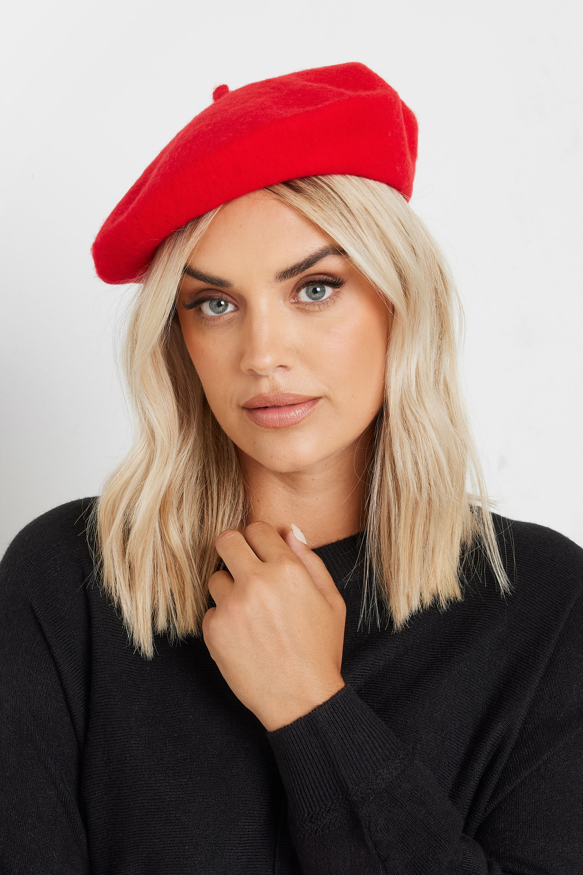 Red Felt Beret | Yours Clothing 1