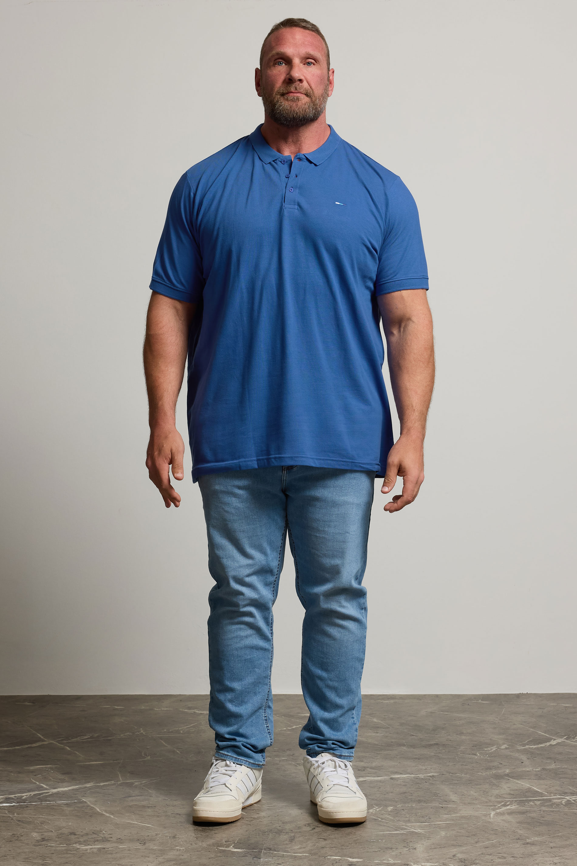 BadRhino Big & Tall Royal Blue Polo Shirt | BadRhino 3