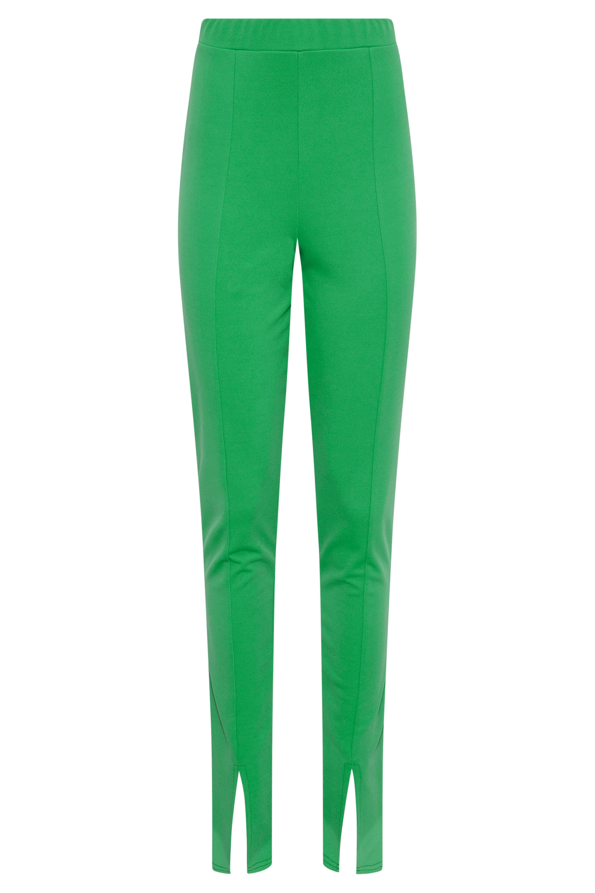 LTS Tall Women's Bright Green Split Front Slim Trousers