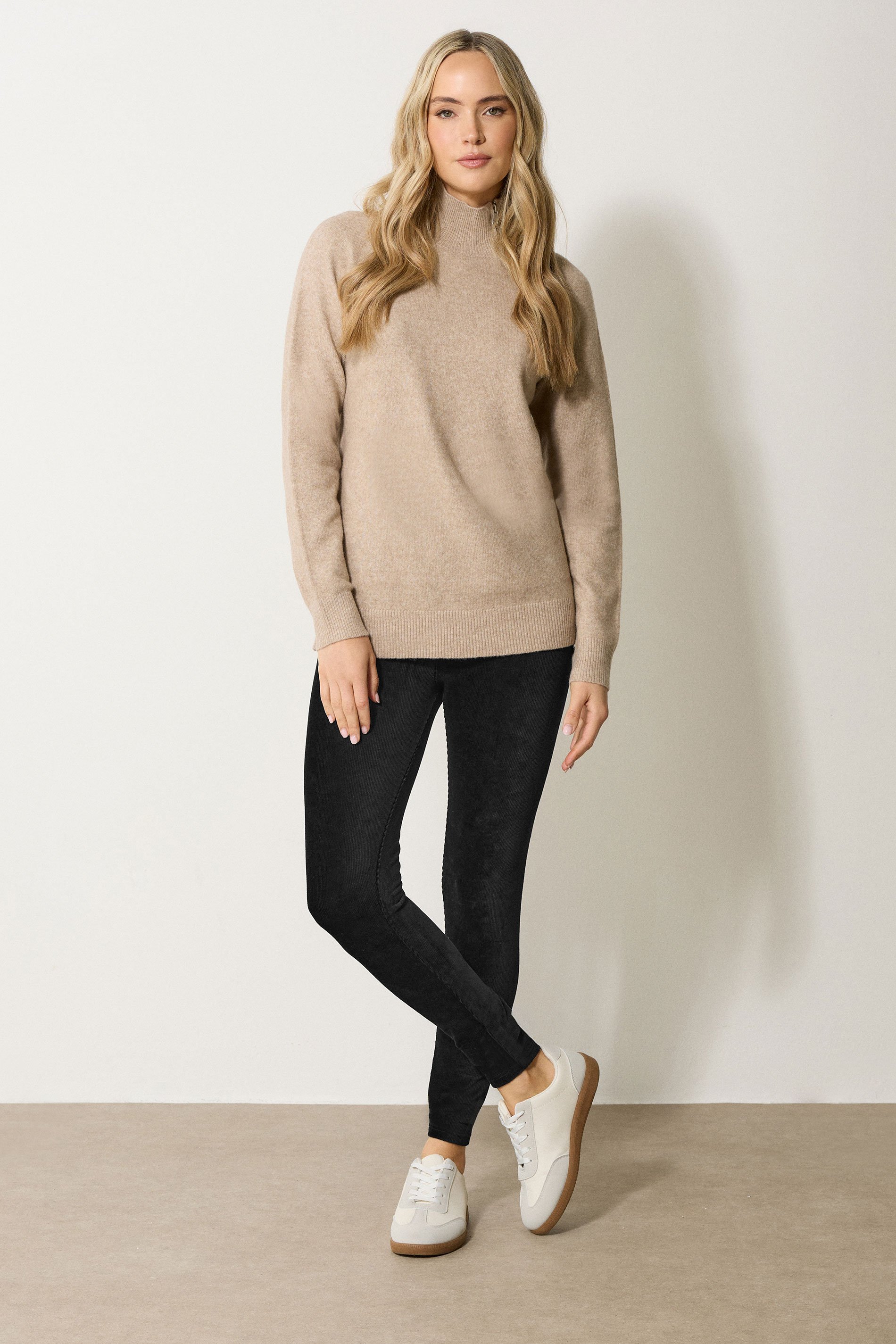 LTS Tall Black Cord Skinny Leggings | Long Tall Sally 1