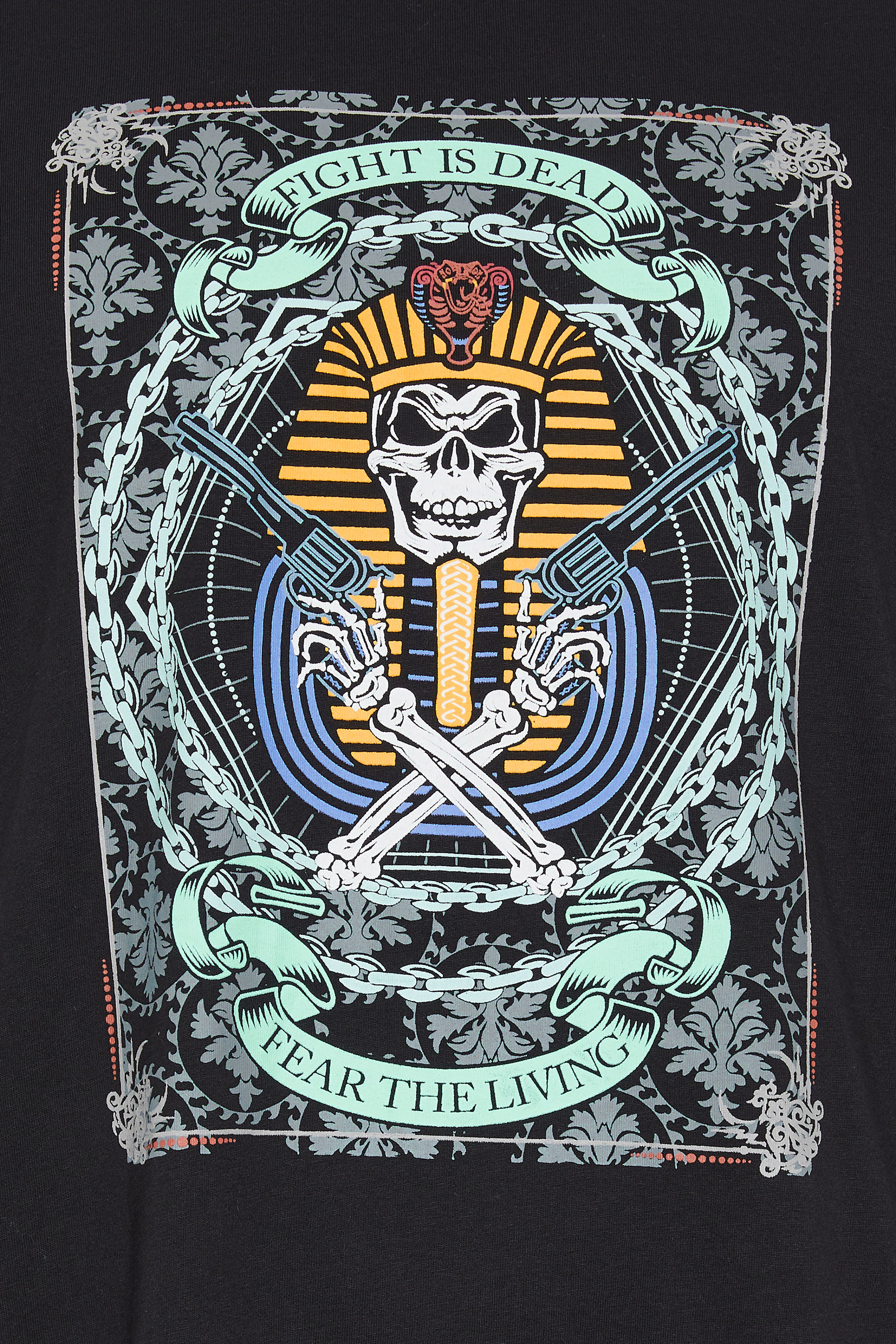 ESPIONAGE Big & Tall Black Pharaoh Graphic Print T-Shirt | BadRhino 2