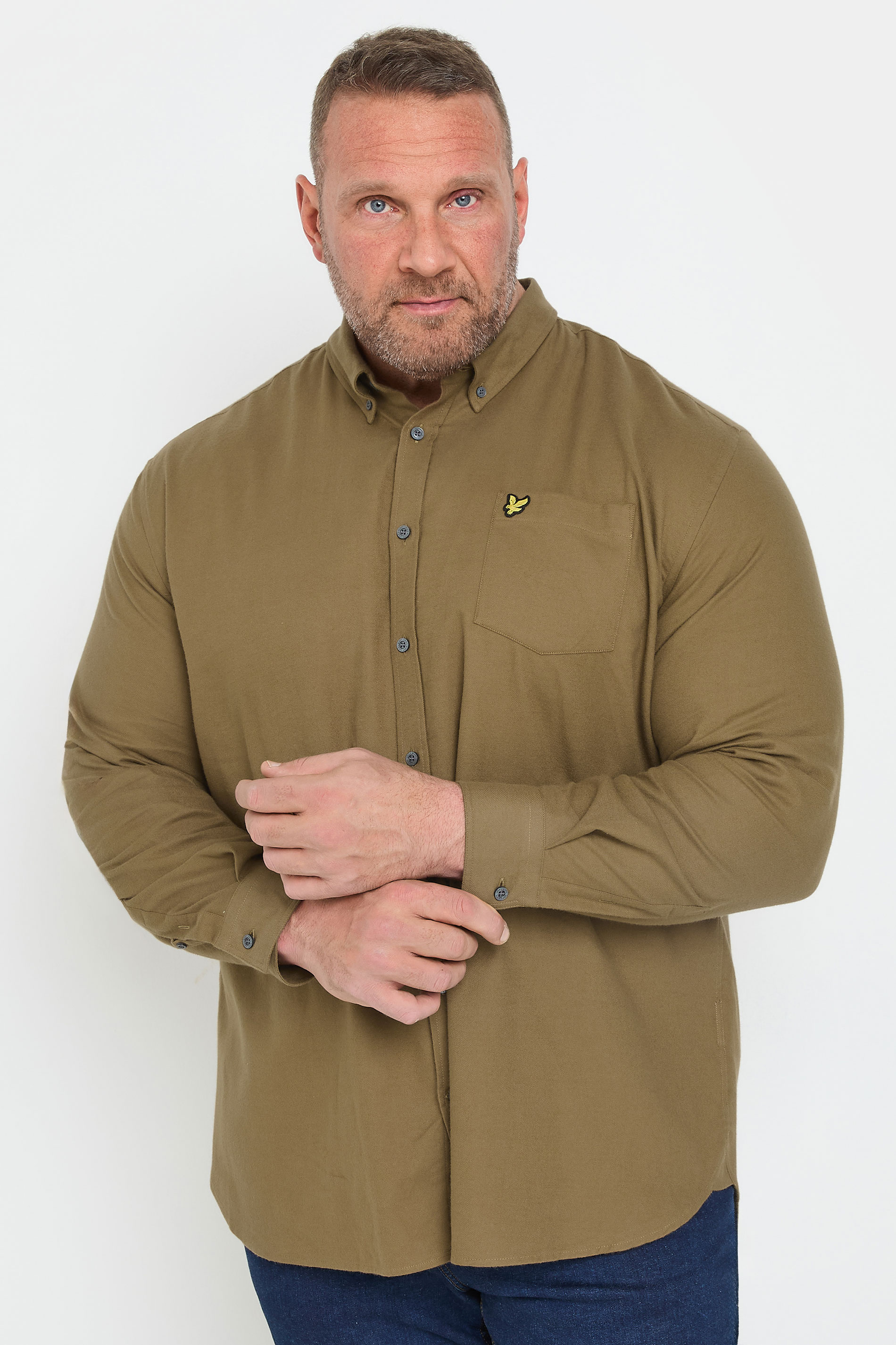 LYLE & SCOTT Big & Tall Brown Shirt | BadRhino 1