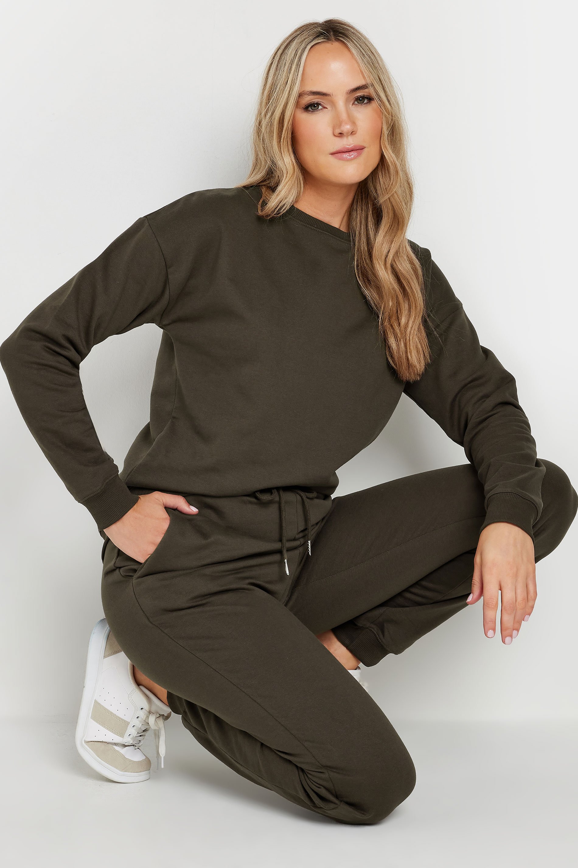 LTS Tall Chocolate Brown Crew Neck Sweatshirt | Long Tall Sally 5