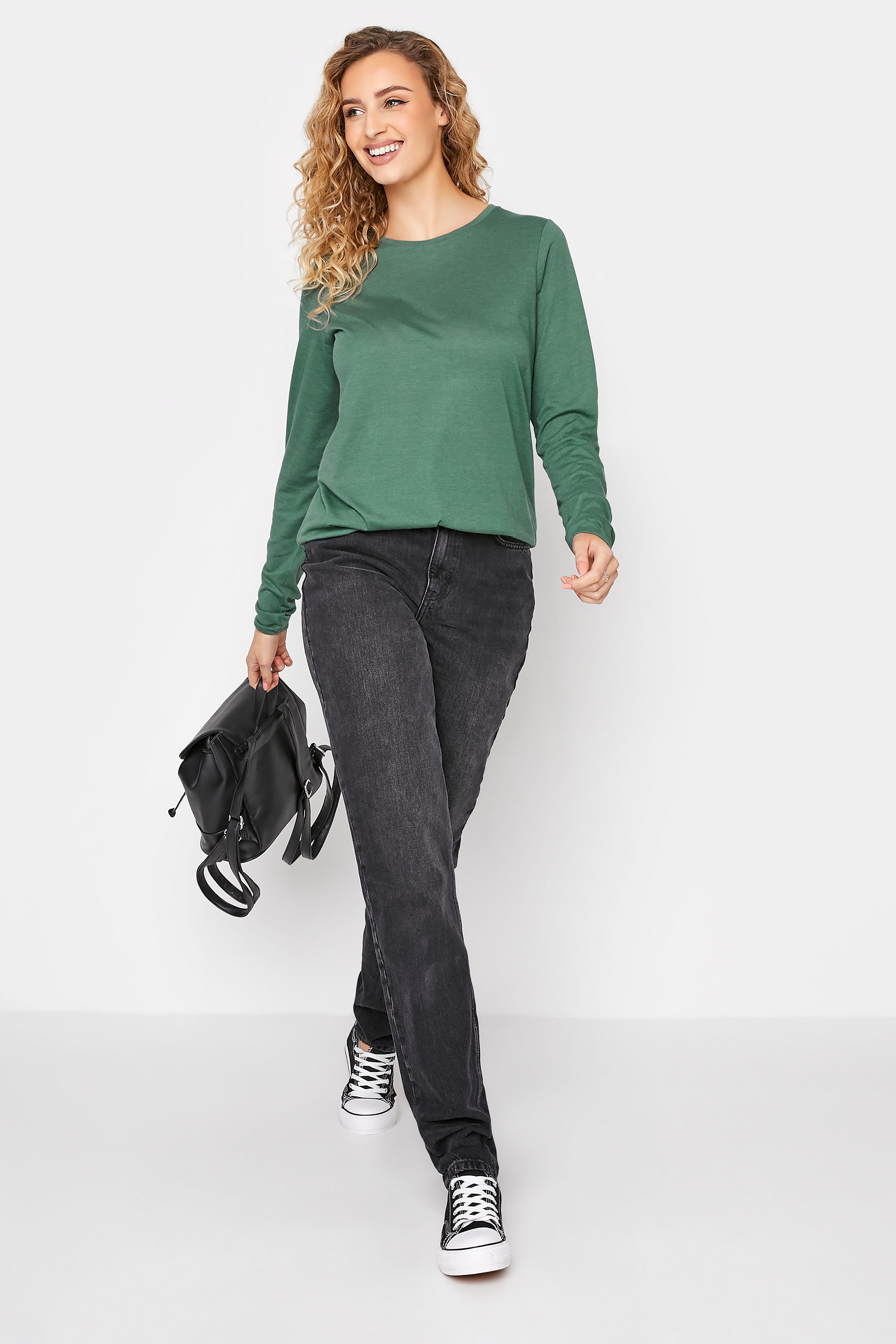 LTS Tall Women's Sage Green Long Sleeve T-Shirt | Long Tall Sally 3
