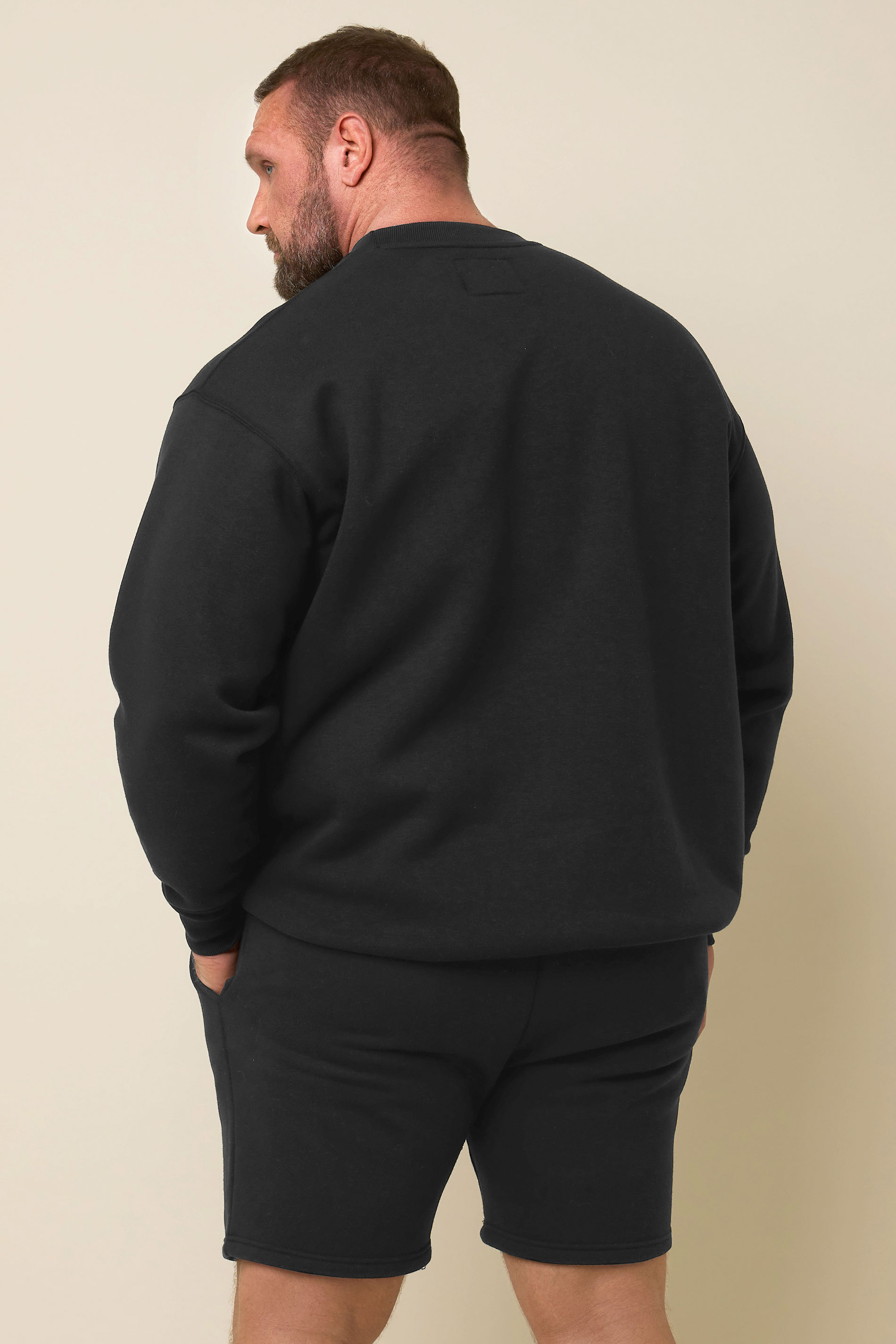 IronRhino Big & Tall Black 'Rest Day' Shorts 4