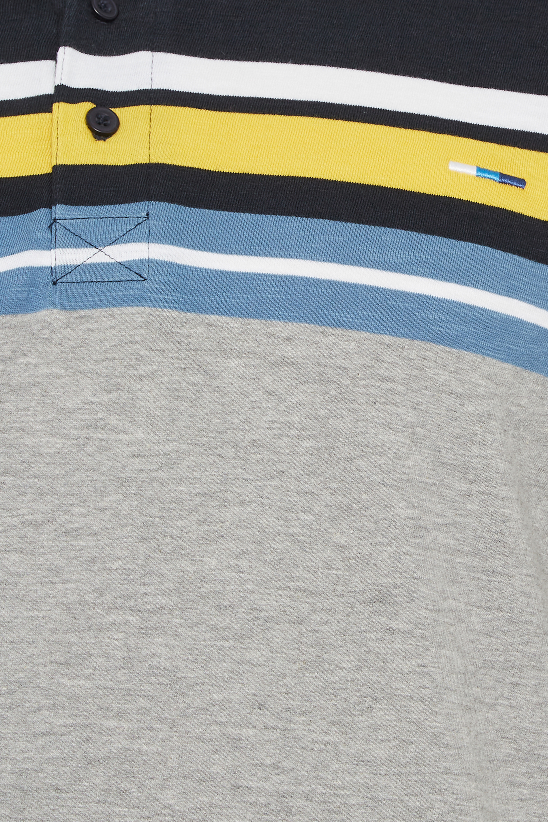 BadRhino Big & Tall Grey Stripe Polo Shirt | BadRhino 2