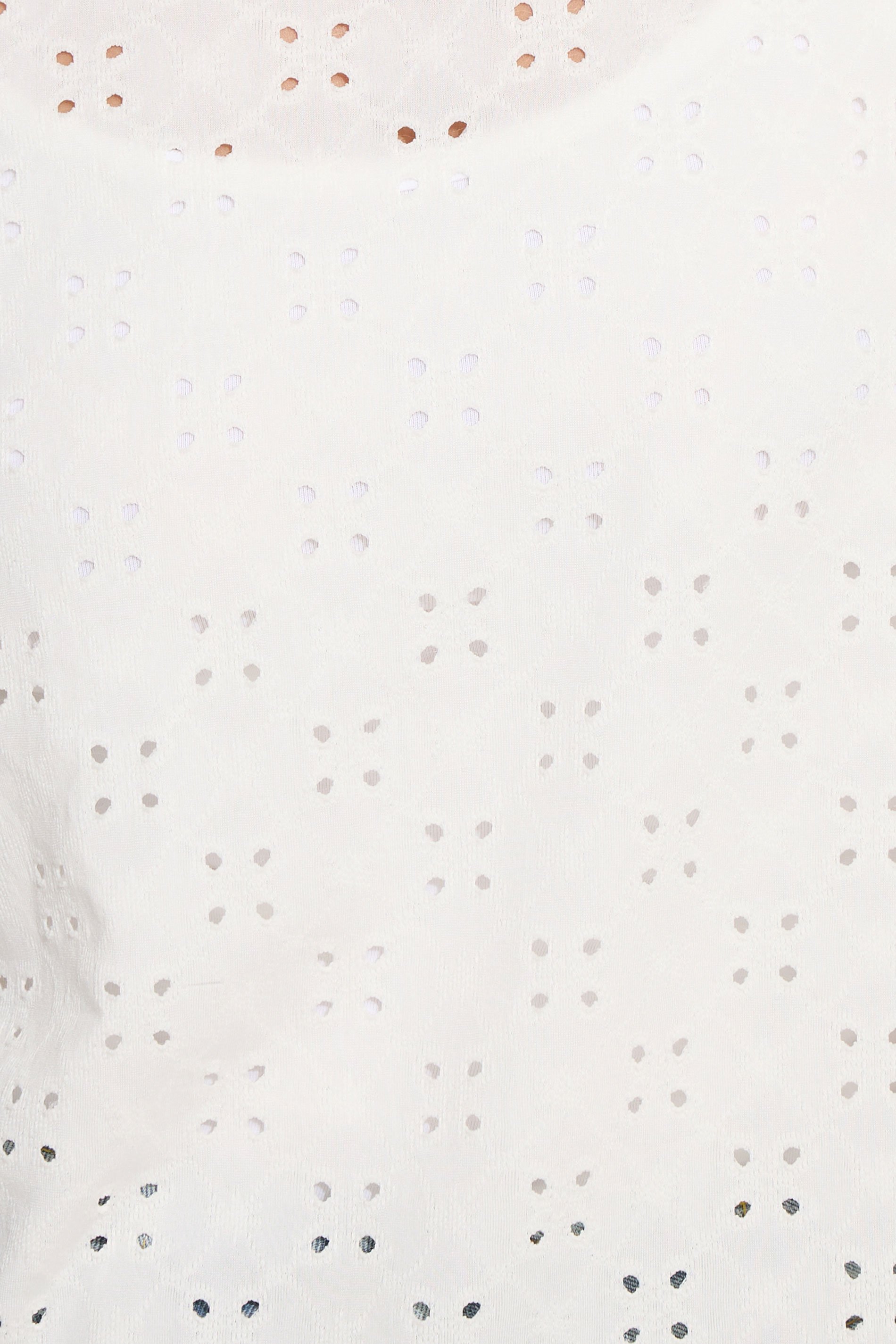 LTS Tall Ivory White Broderie Puff Sleeve Top | Long Tall Sally 5