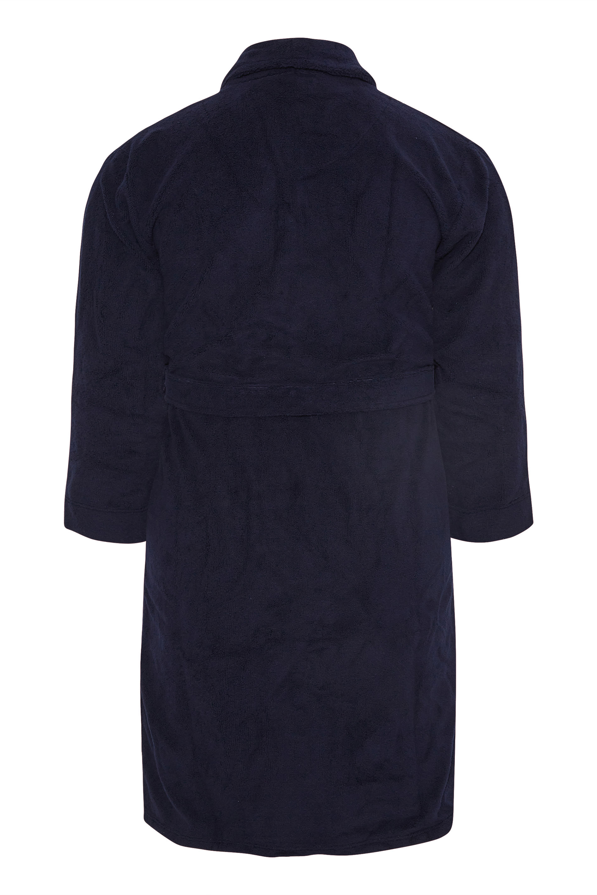 LYLE & SCOTT Big & Tall Navy Blue Dressing Gown | BadRhino 4