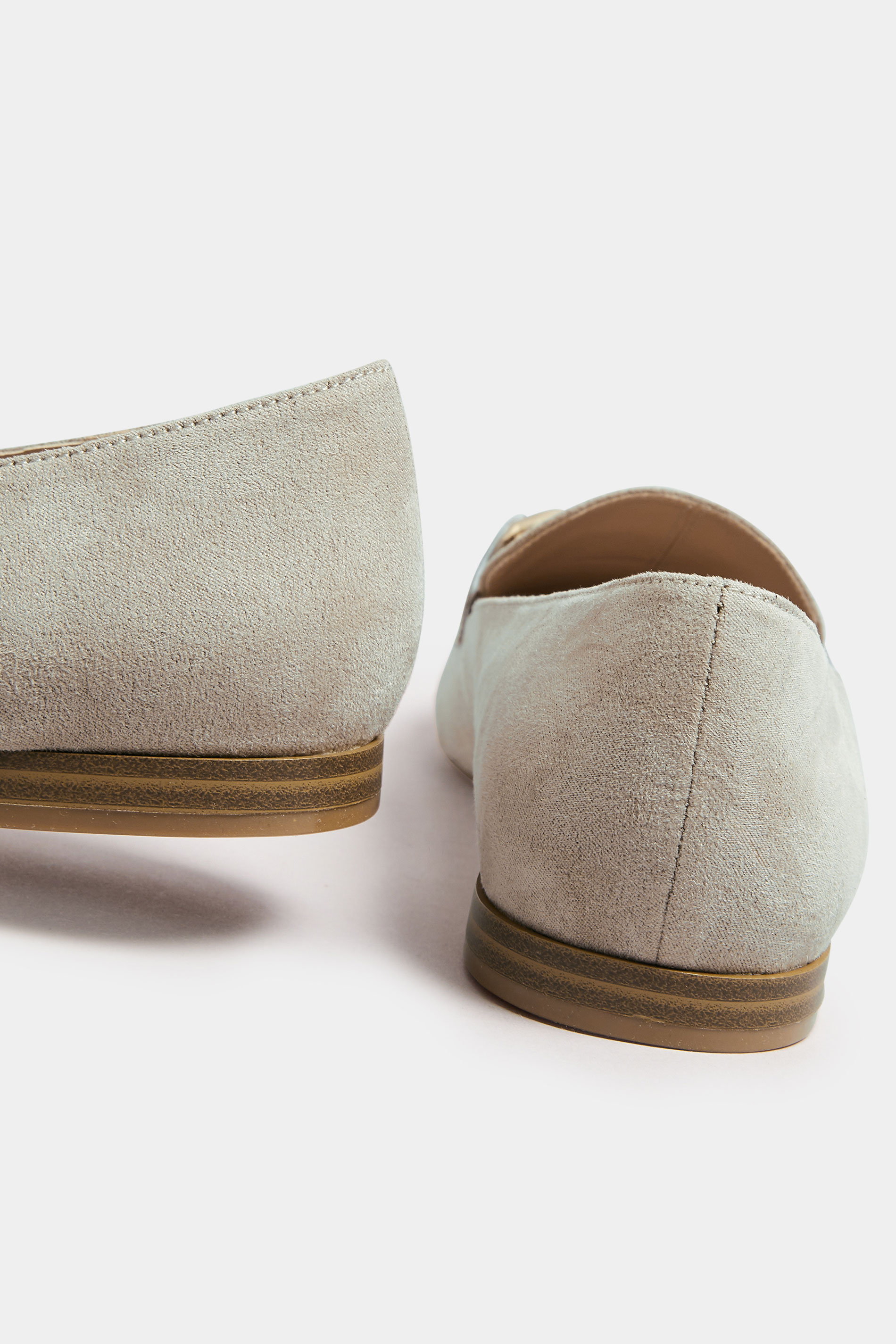 Natural Brown Closed Back Loafer In Wide E Fit | Yours Clothing 4